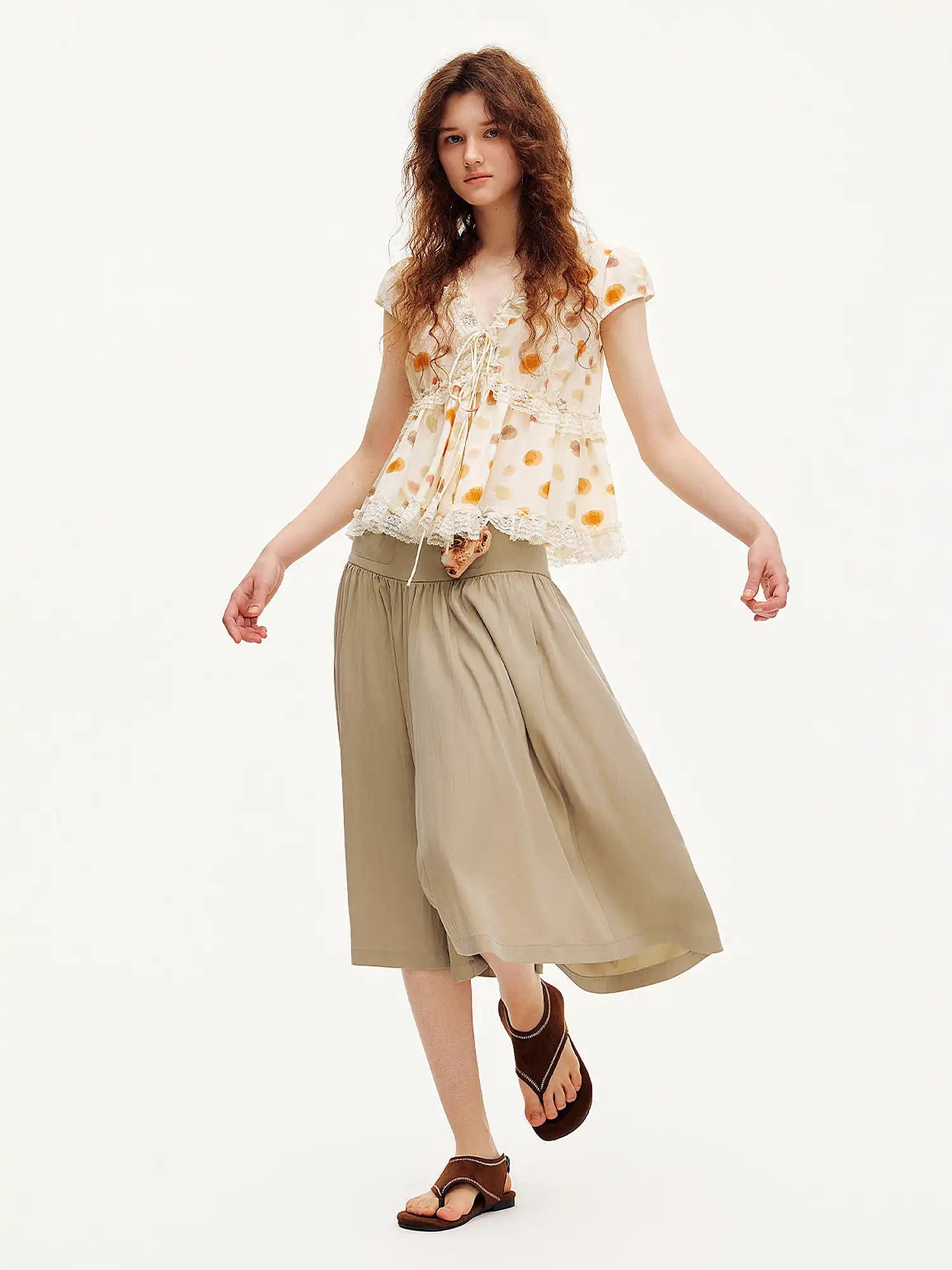 Outtheblue High-Waisted Lyocell Wide-Leg Culottes | Canton Collective