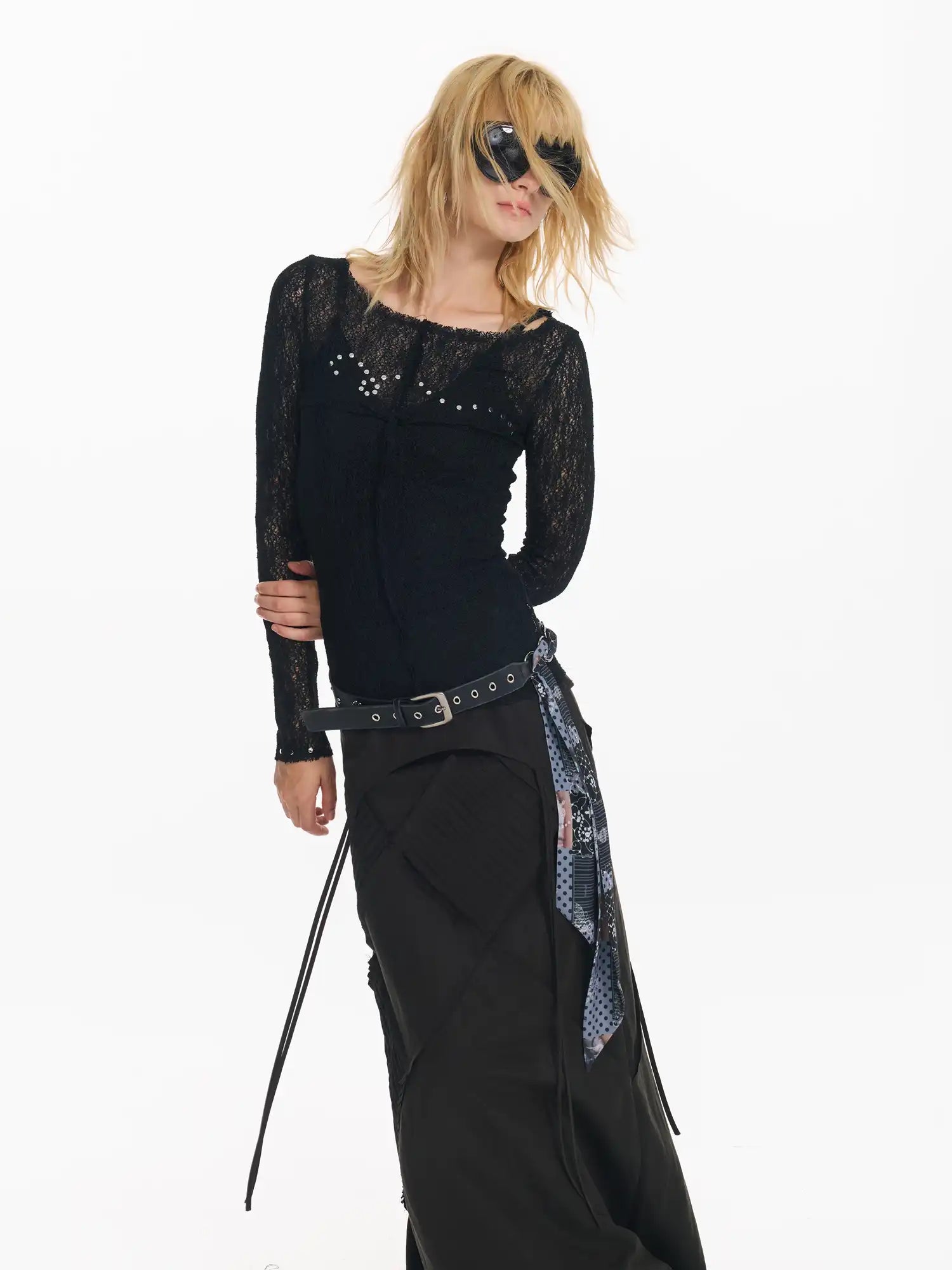 Punk Rhinestone Top