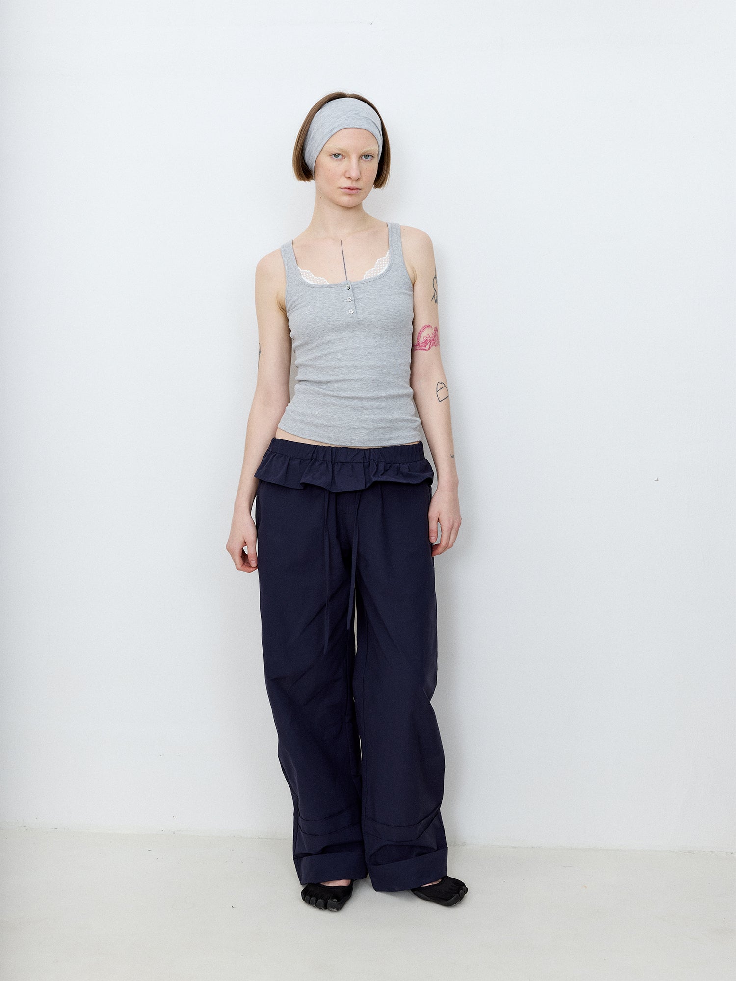 Foldover Waist Pants