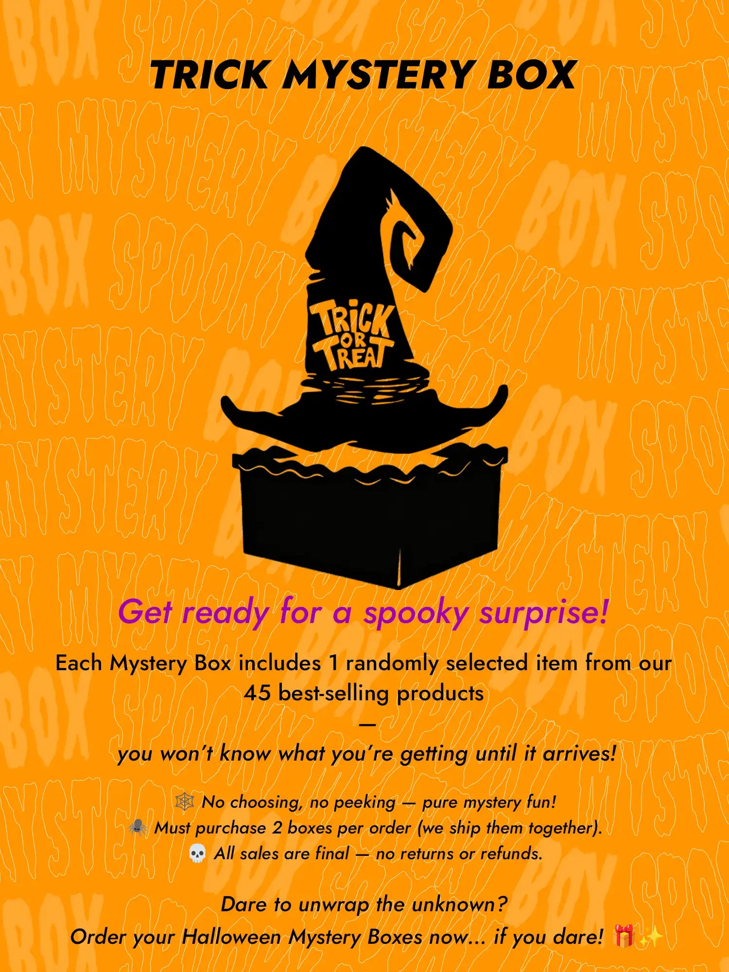 HALLOWEEN MYSTERY BOX - LIMITED 3-DAY SALE!