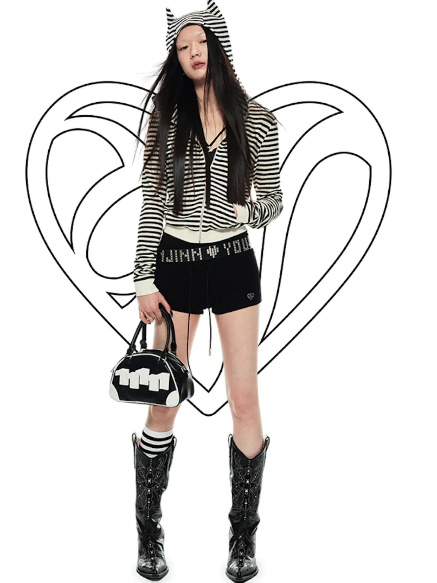 Midnight Meow Zip-up Hoodie