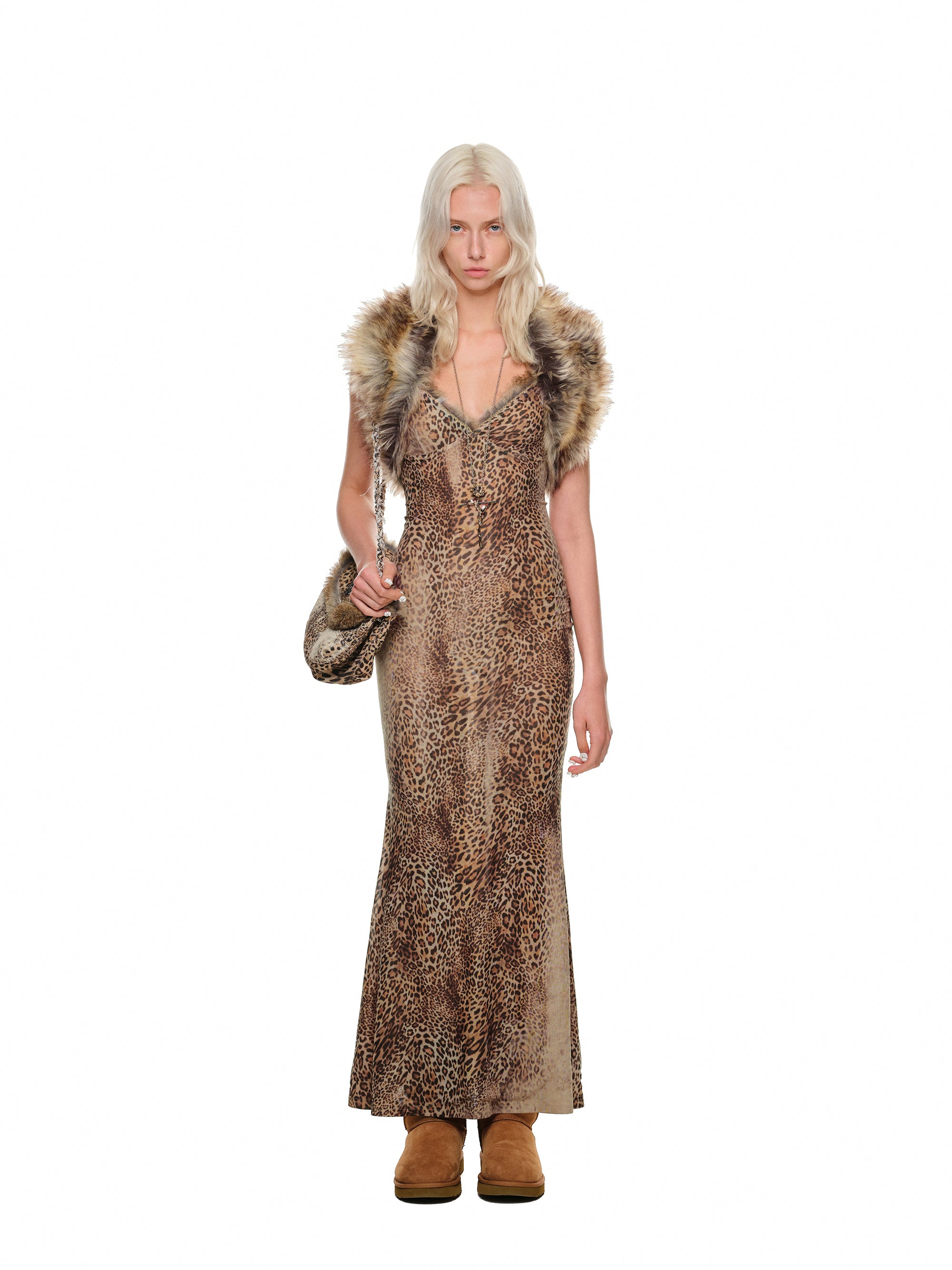 Leopard Line Dress