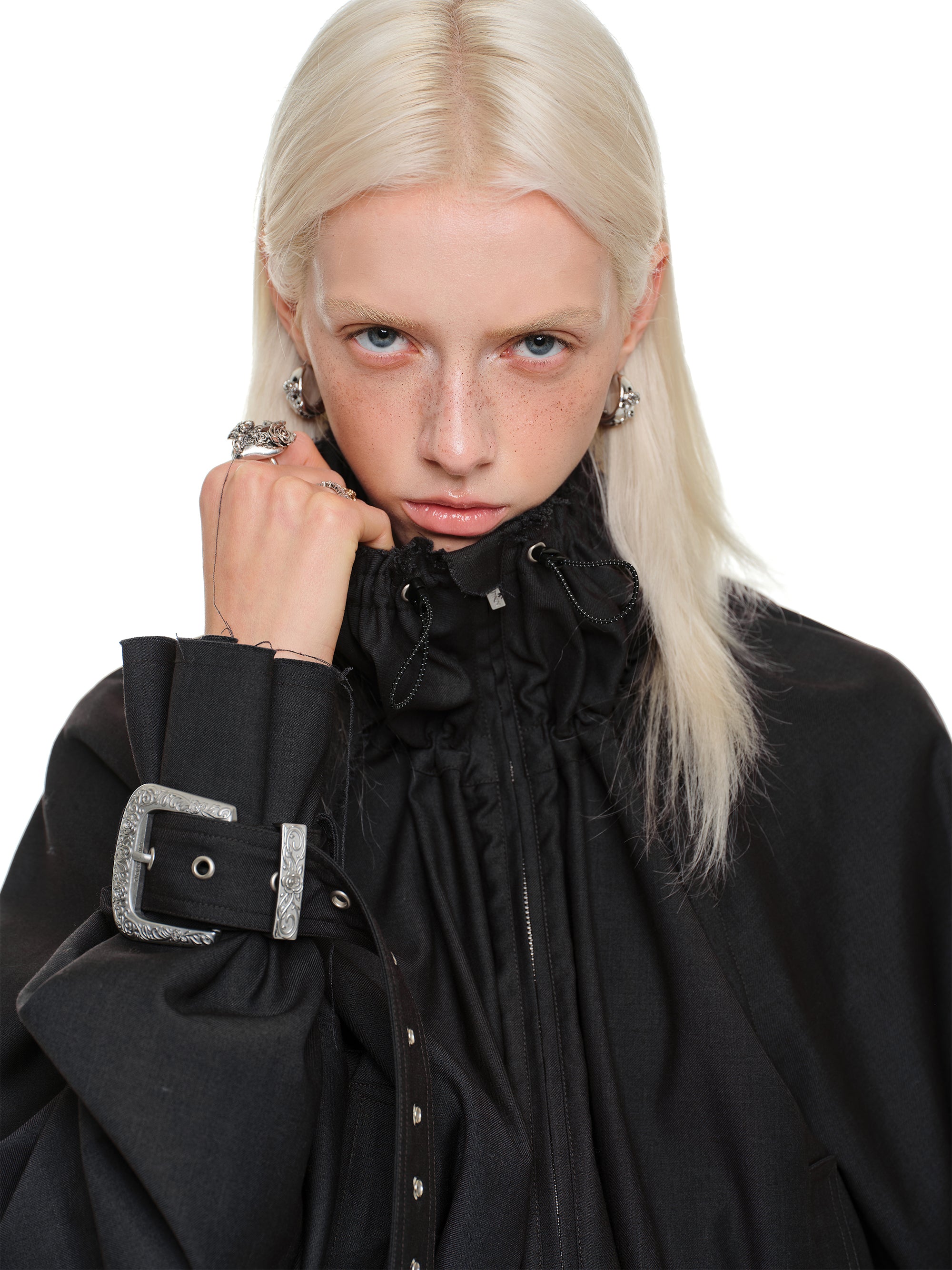 Balloon Hem Cropped Jacket
