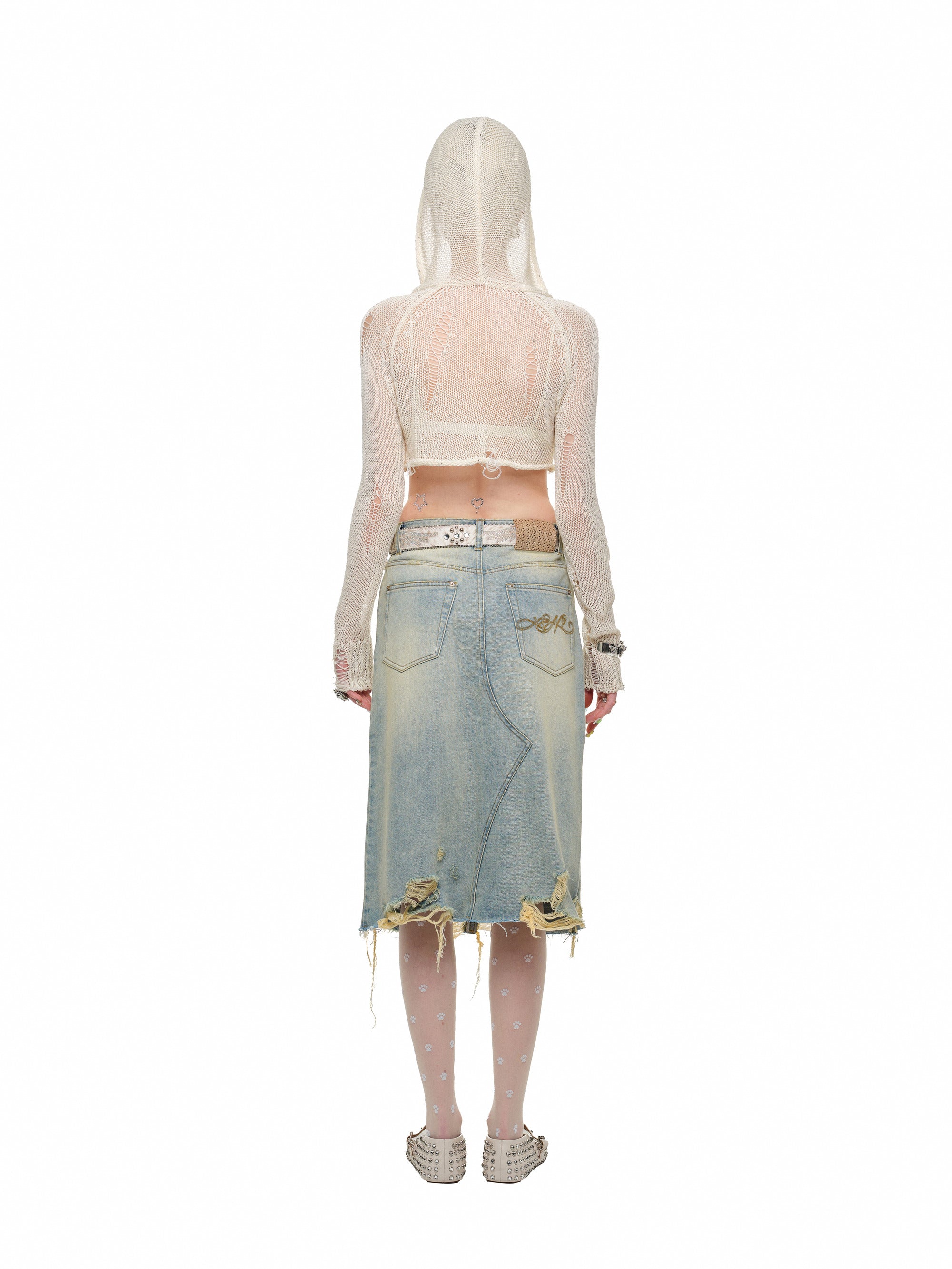 Rhinestone Fade Skirt