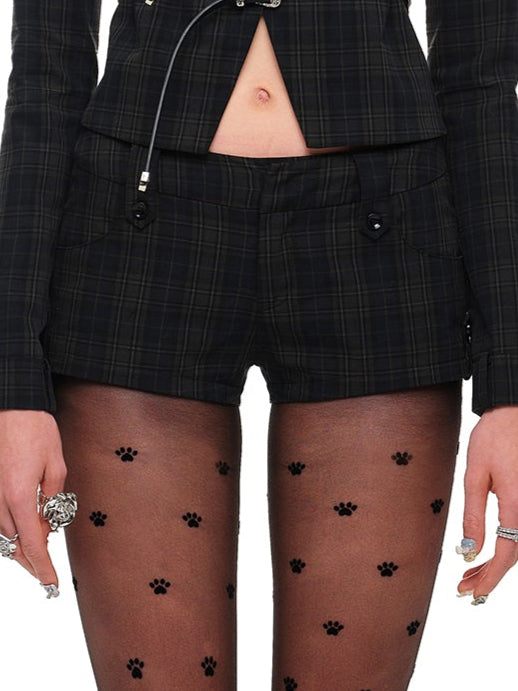 Tailored Edge Mini Shorts