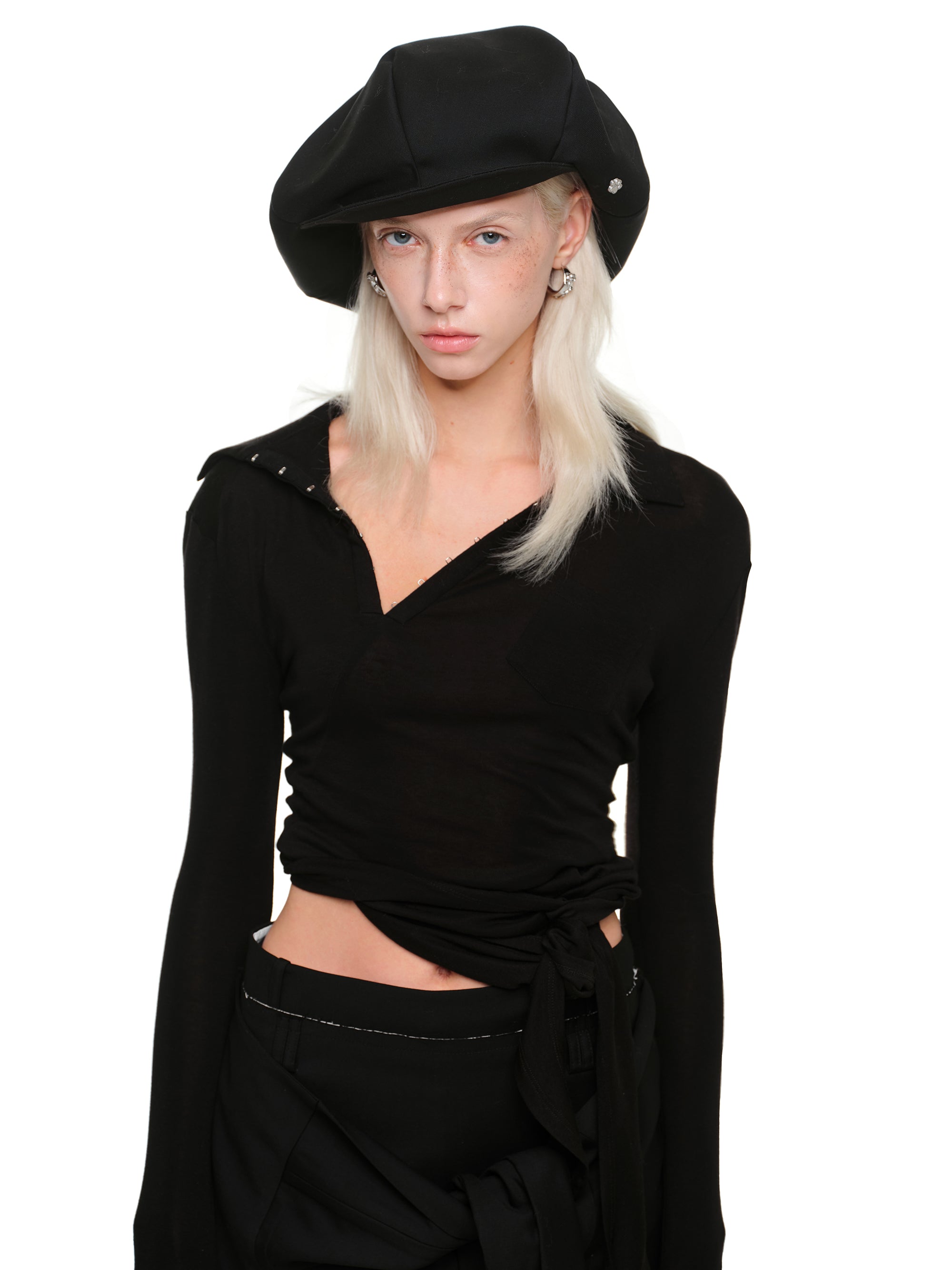 Ruched Layer Polo
