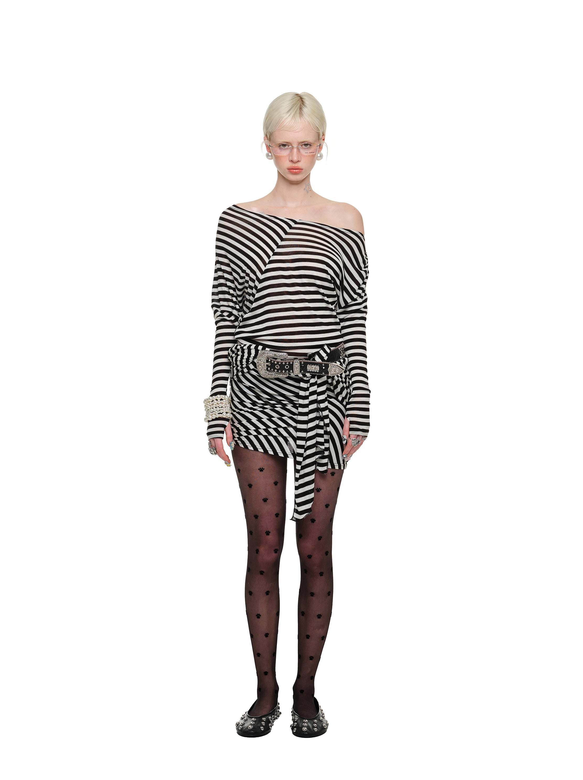 Monochrome Twist Dress