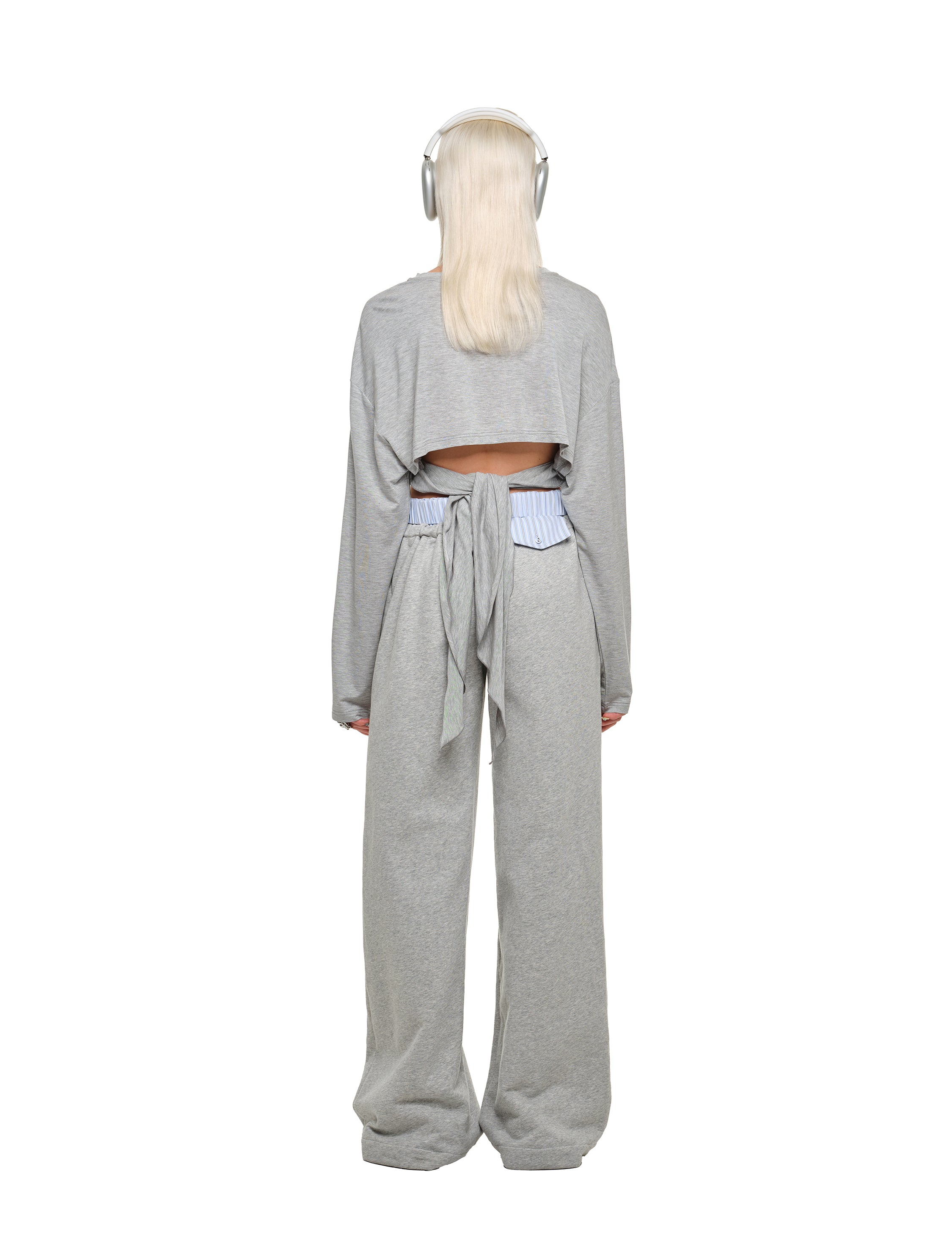 Layered Detail Casual Sweatpants