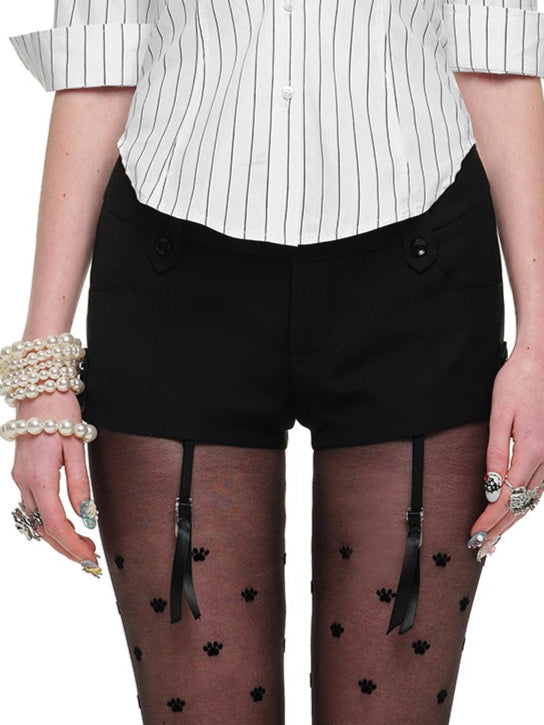 Tailored Edge Mini Shorts
