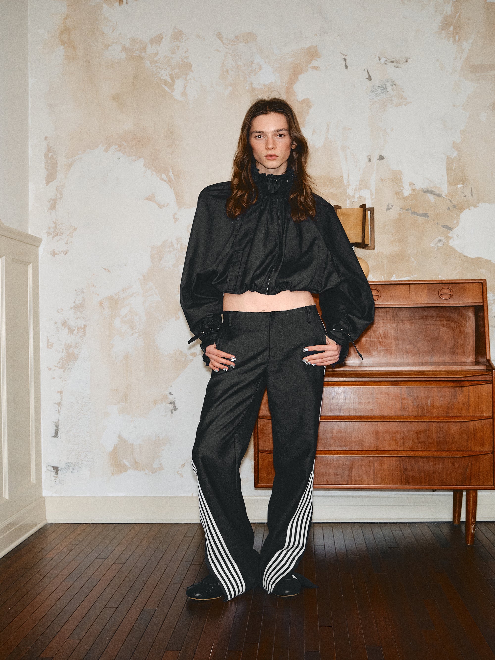 Balloon Hem Cropped Jacket