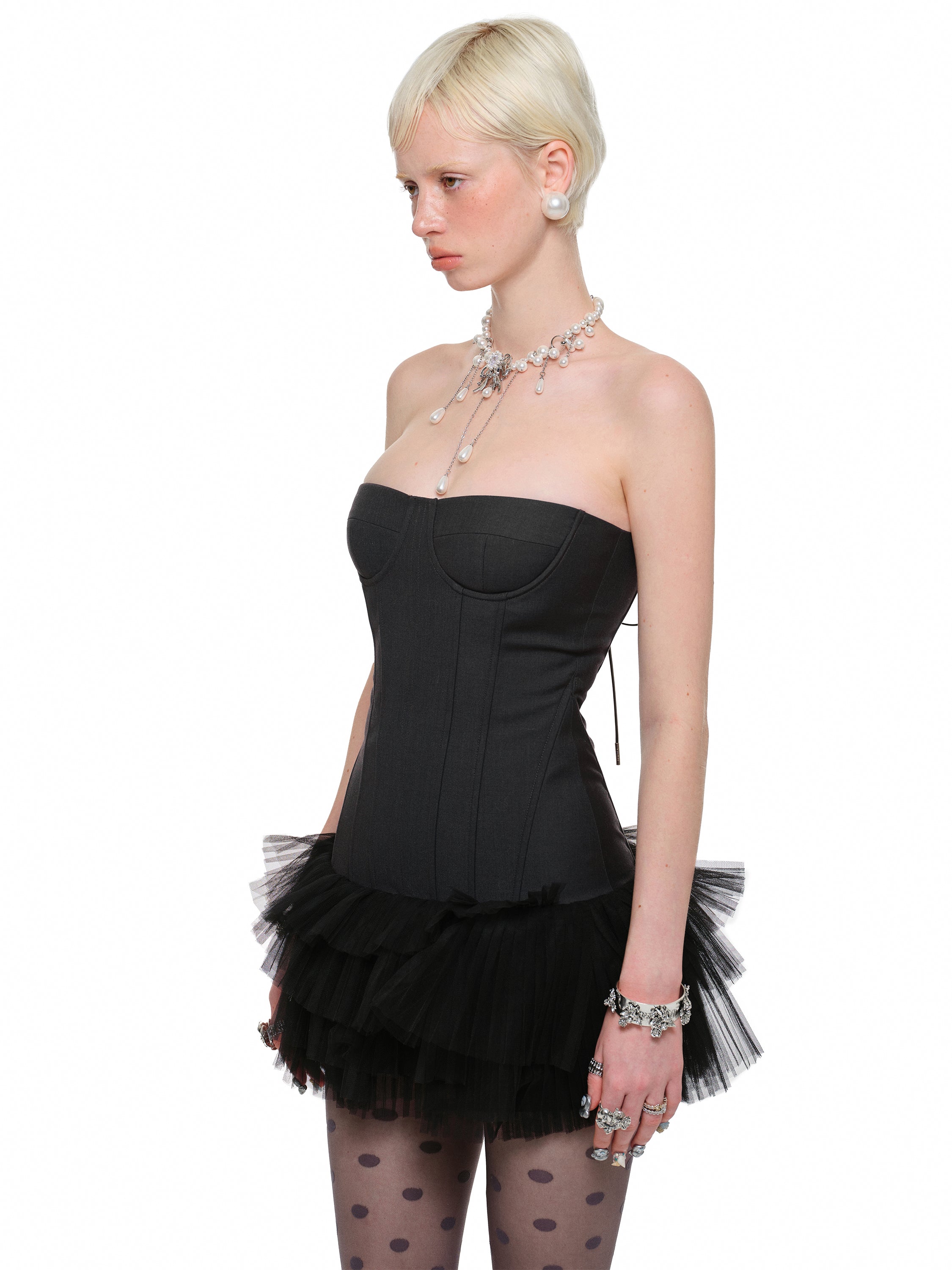 Boned Bustier Tulle Skirt