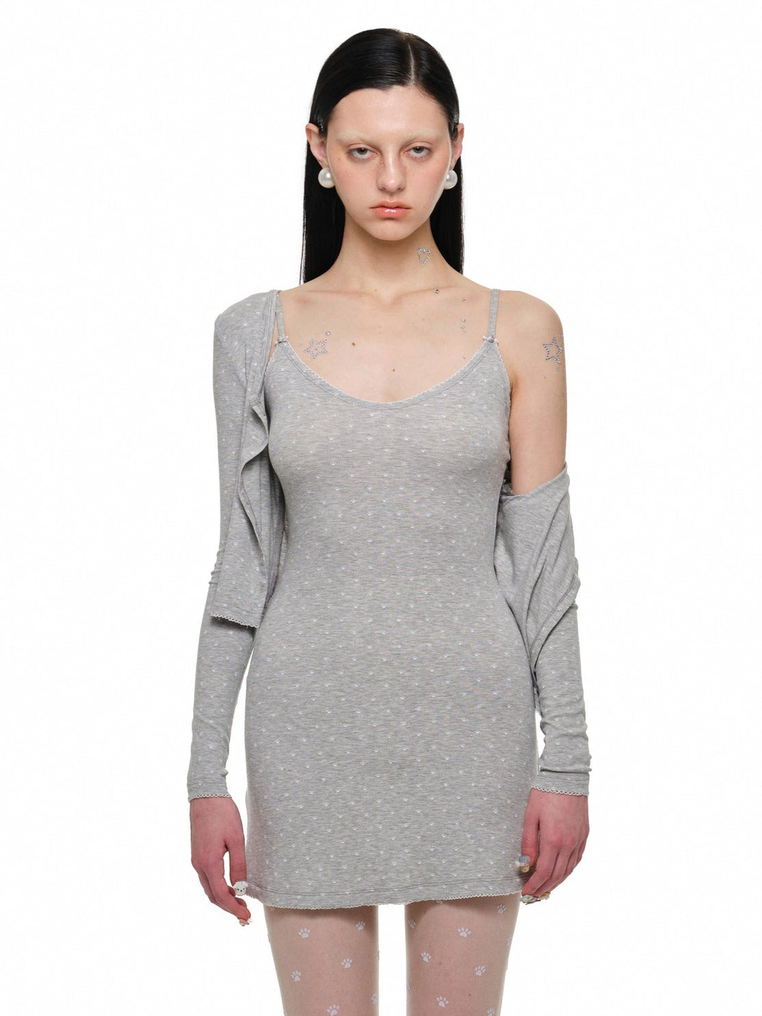 Paw Print Slip Dress