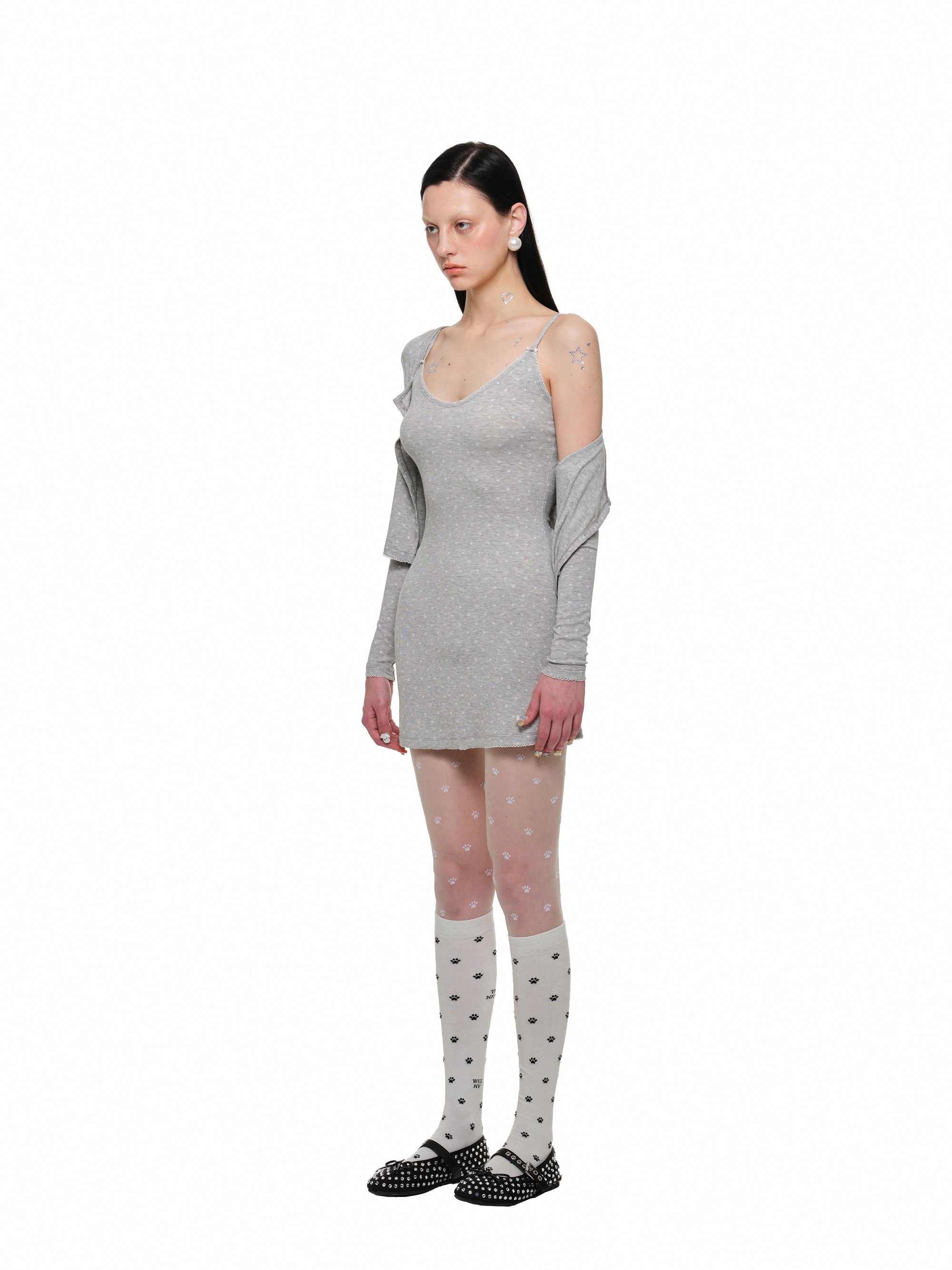 Paw Print Slip Dress