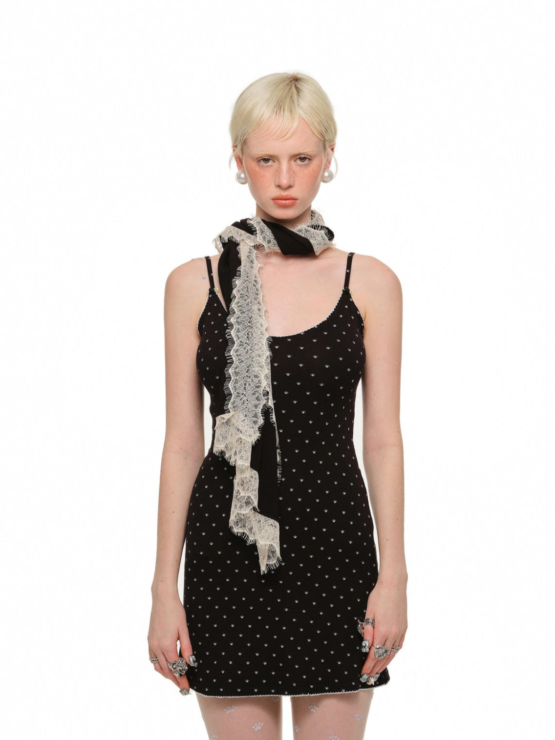 Paw Print Slip Dress
