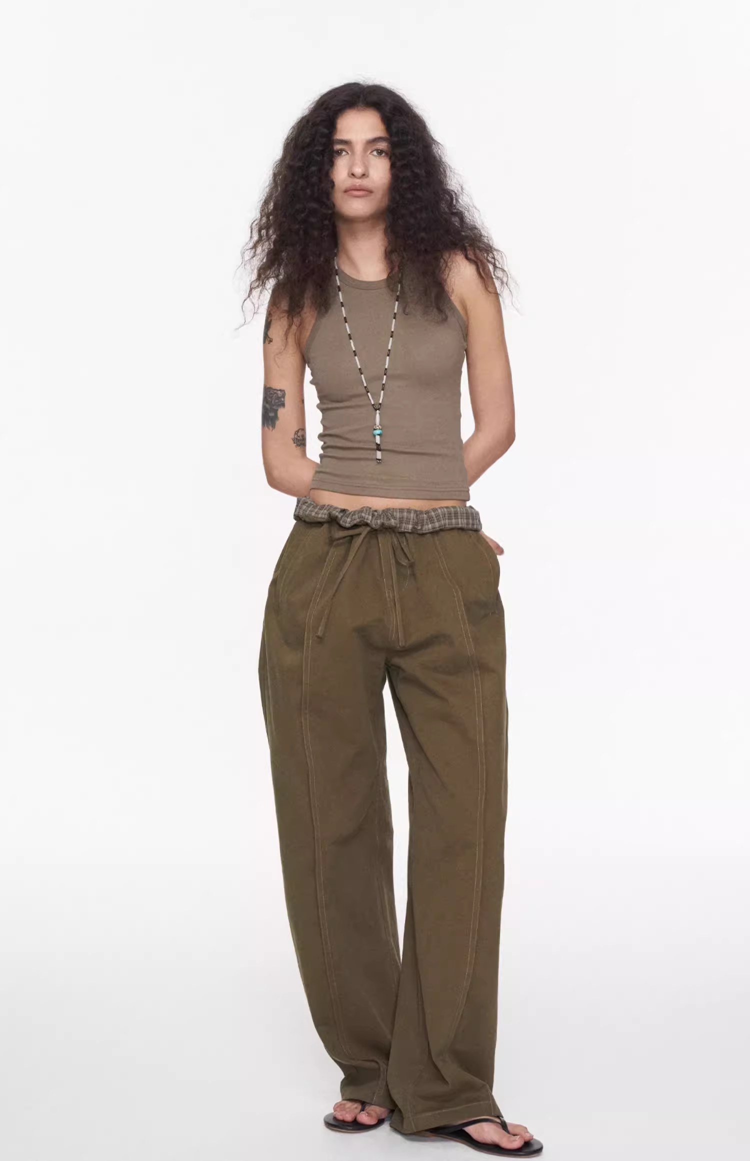 Casual Chic Drawstring Pants