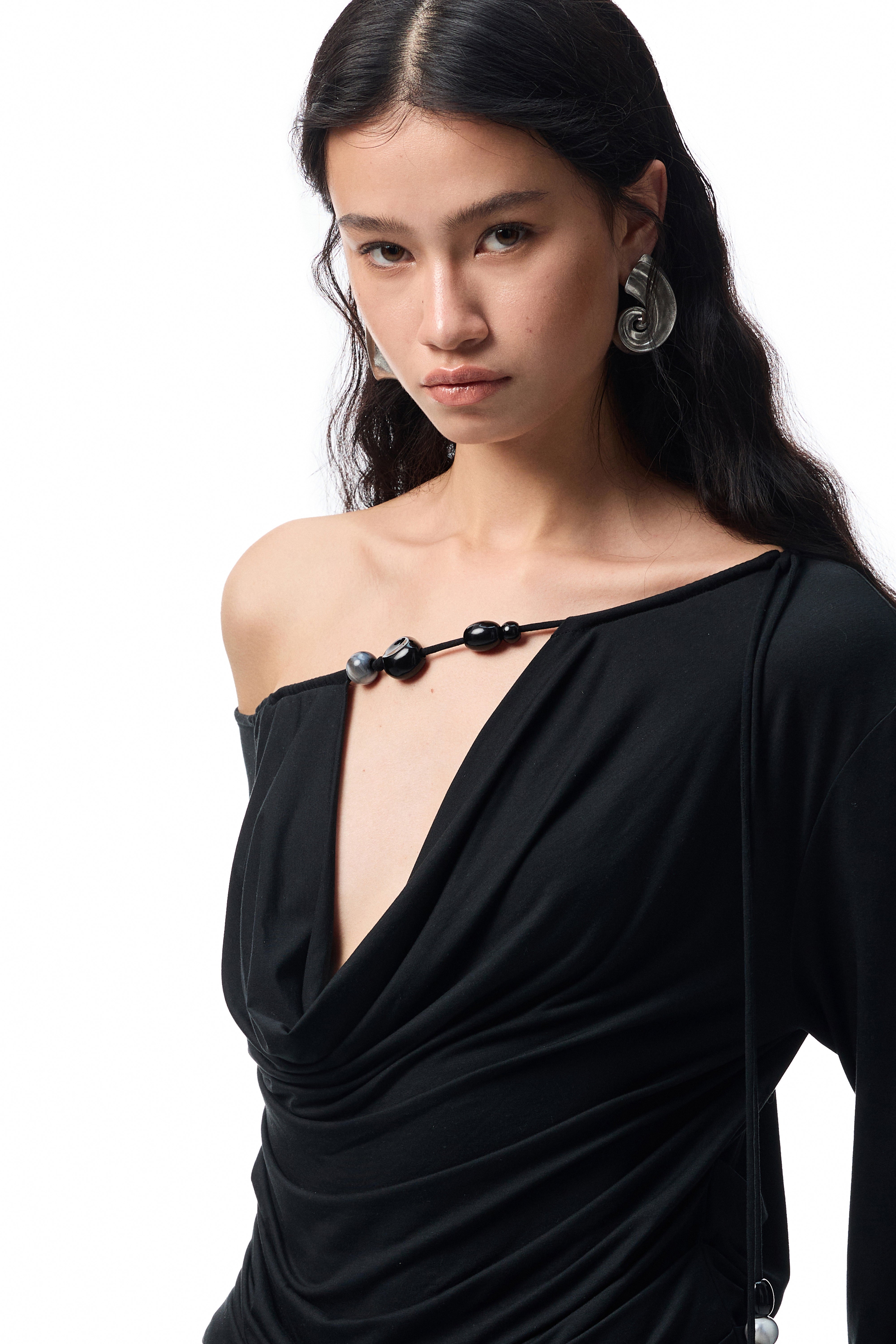 Pearl Drop Drape Top