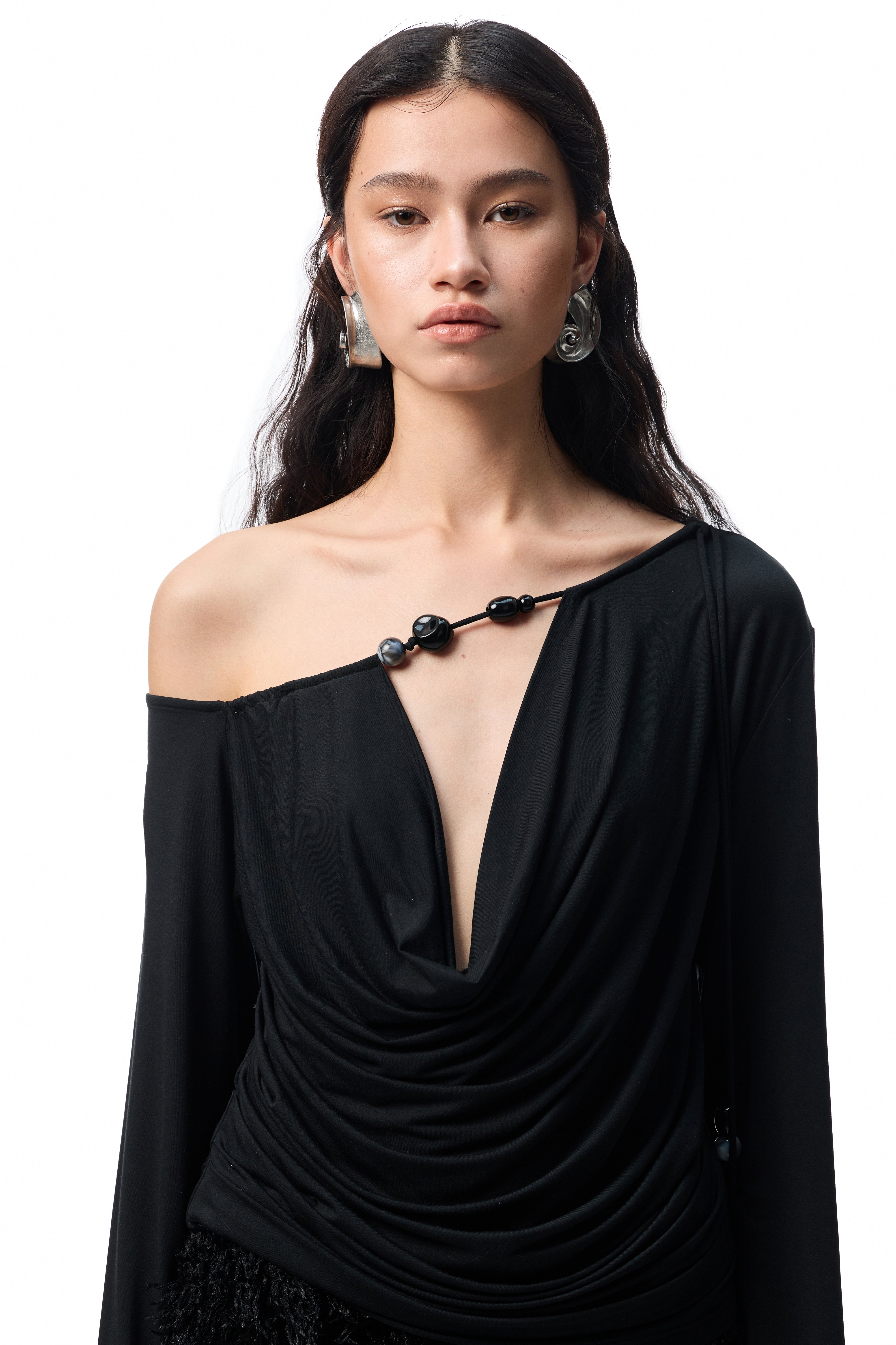 Pearl Drop Drape Top