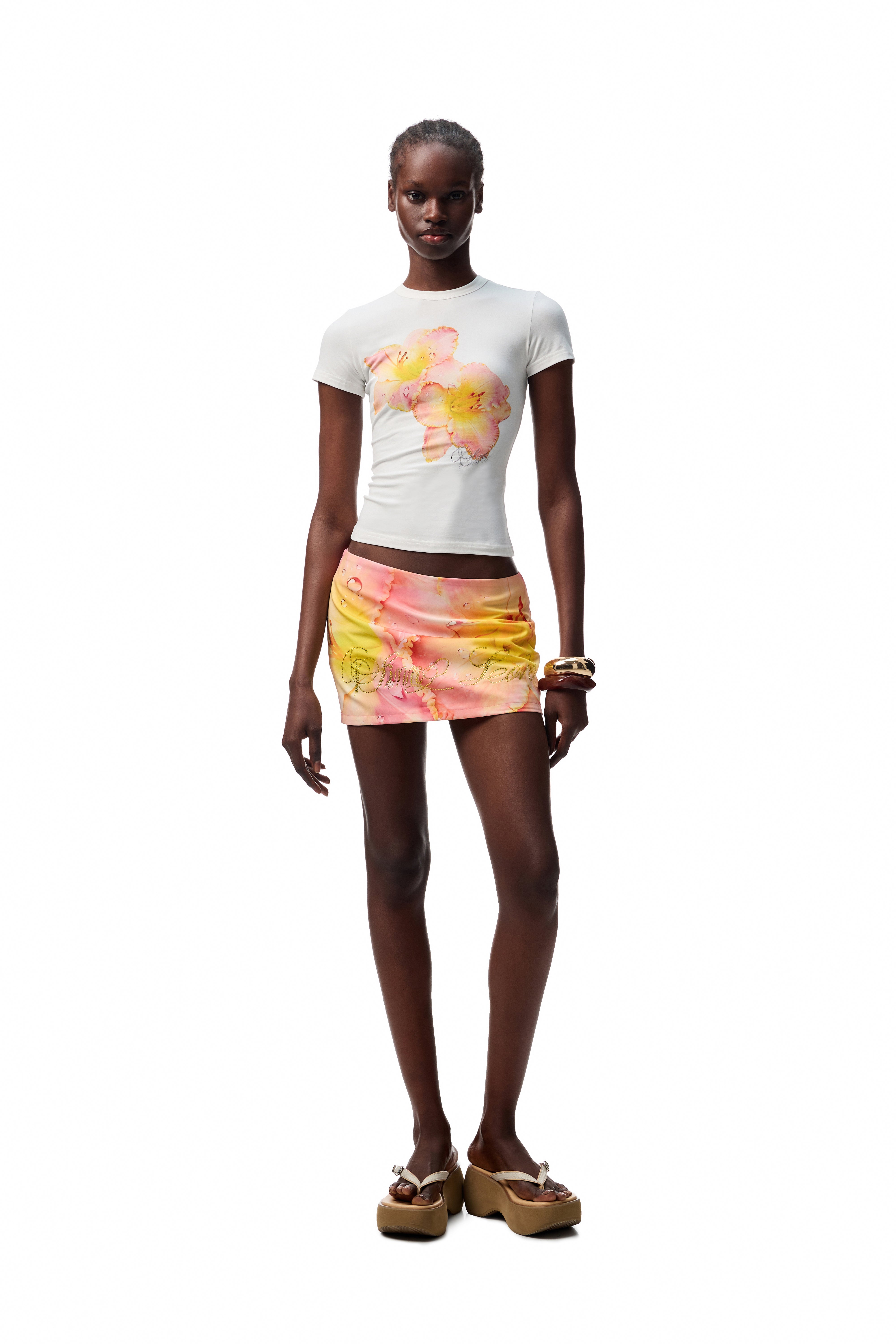 Sunblush Bloom Mini Skirt