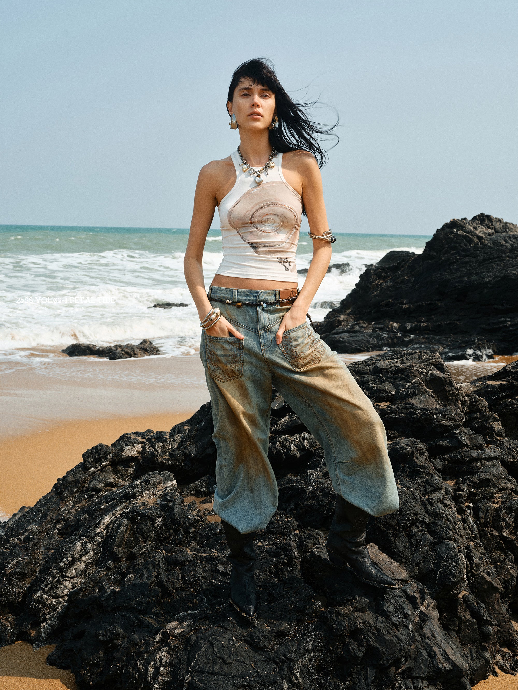 Bloom & Shell Racerback