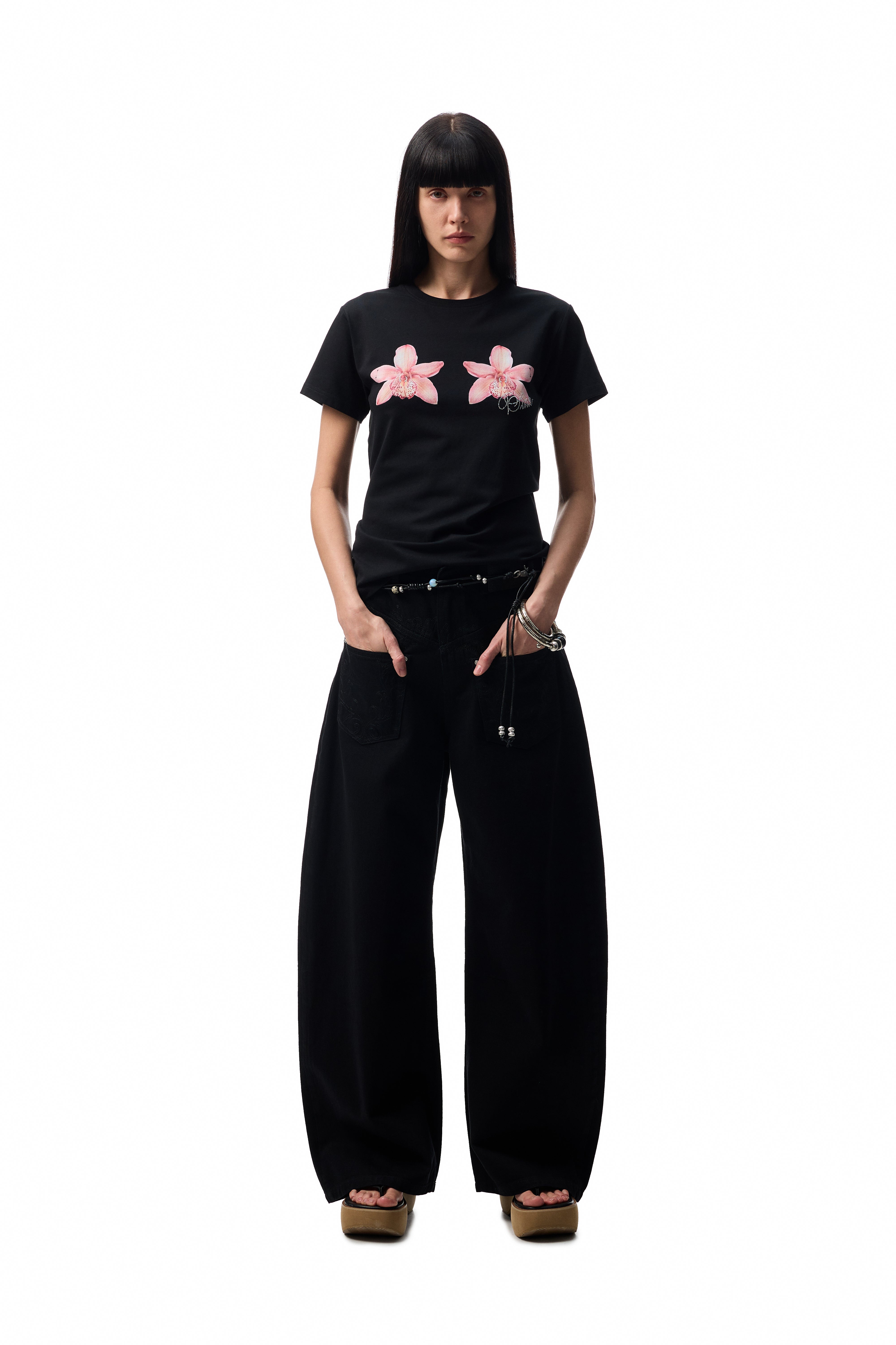 Petal Tide Grafik-T-Shirt (locker)