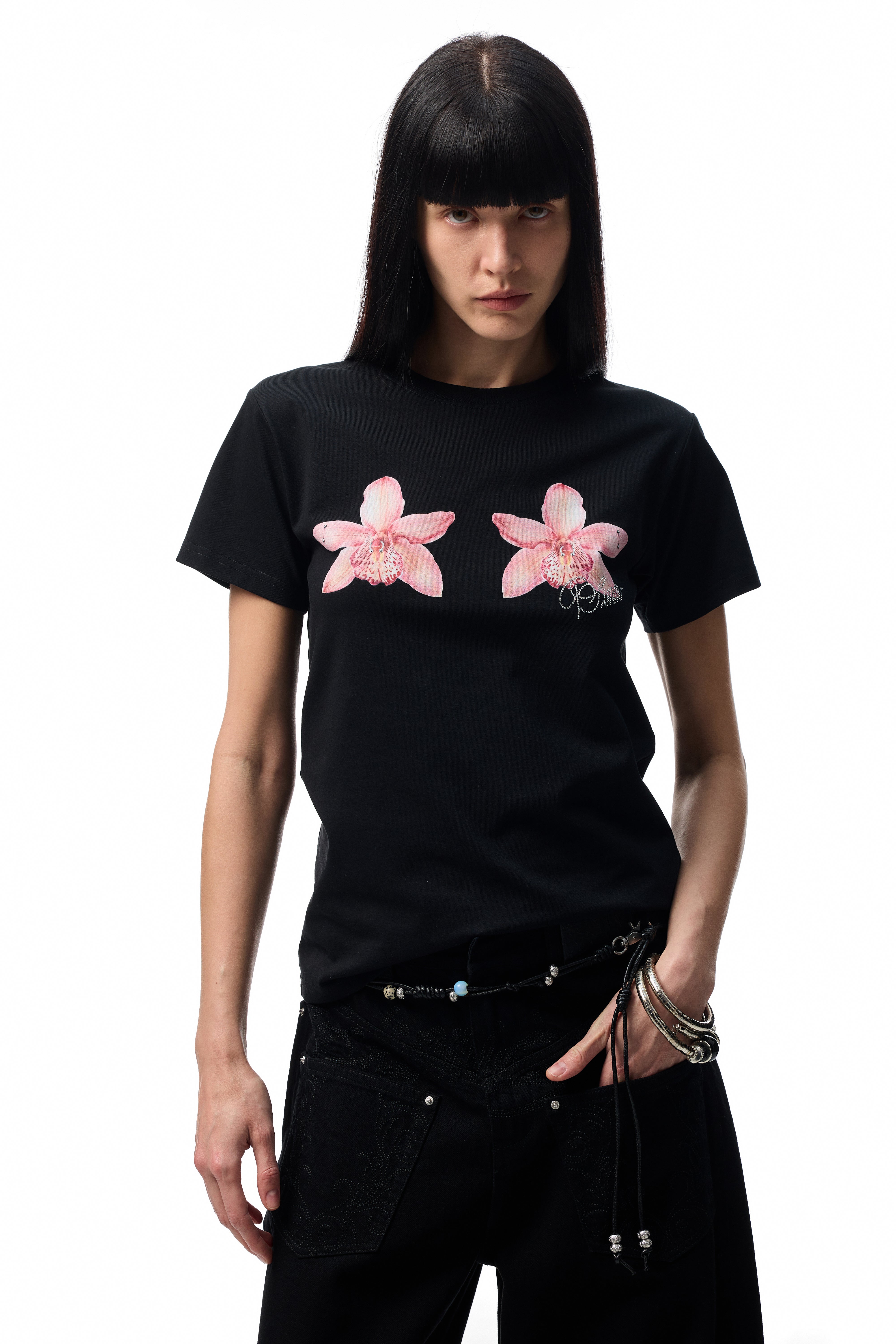 Petal Tide Grafik-T-Shirt (locker)