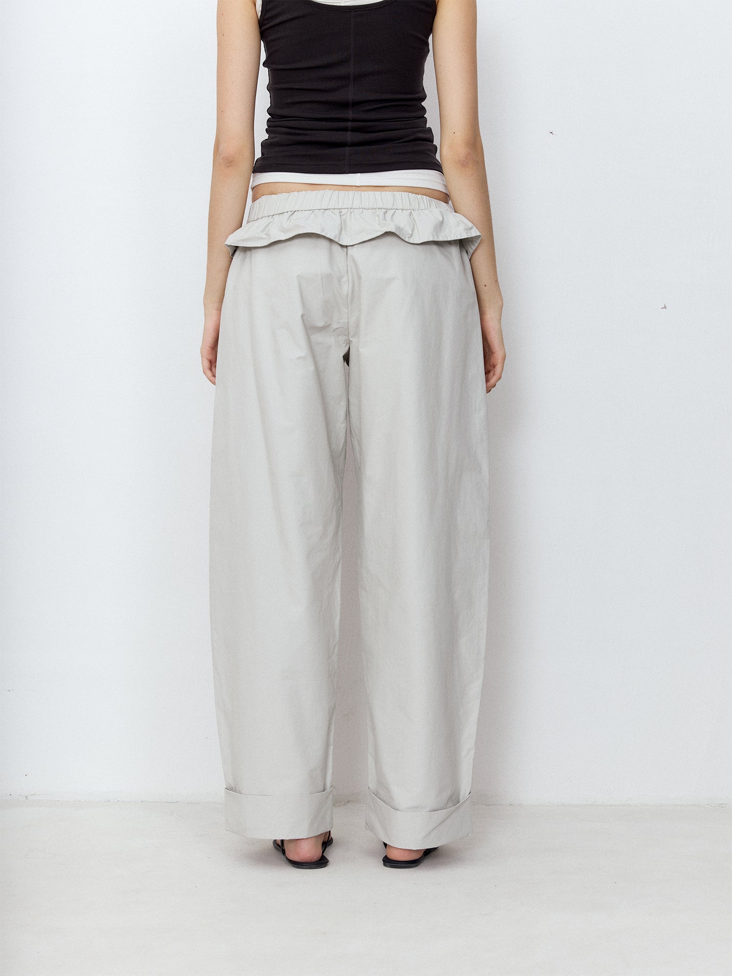 Foldover Waist Pants