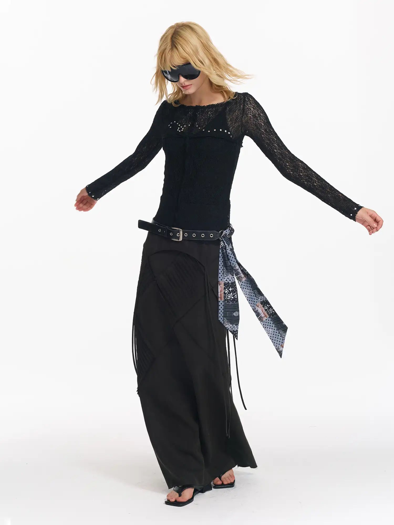 Punk Rhinestone Top