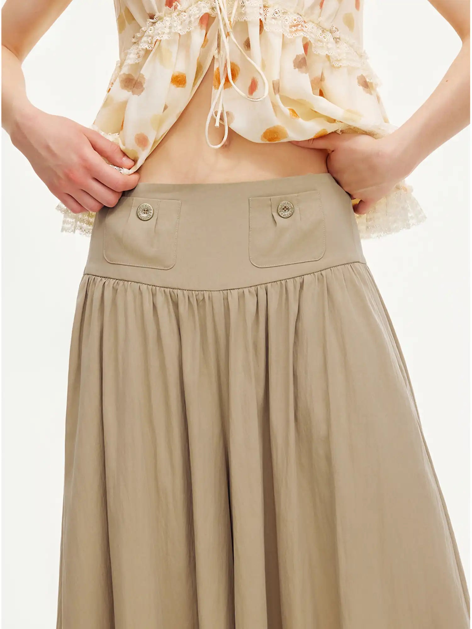 Outtheblue High-Waisted Lyocell Wide-Leg Culottes | Canton Collective