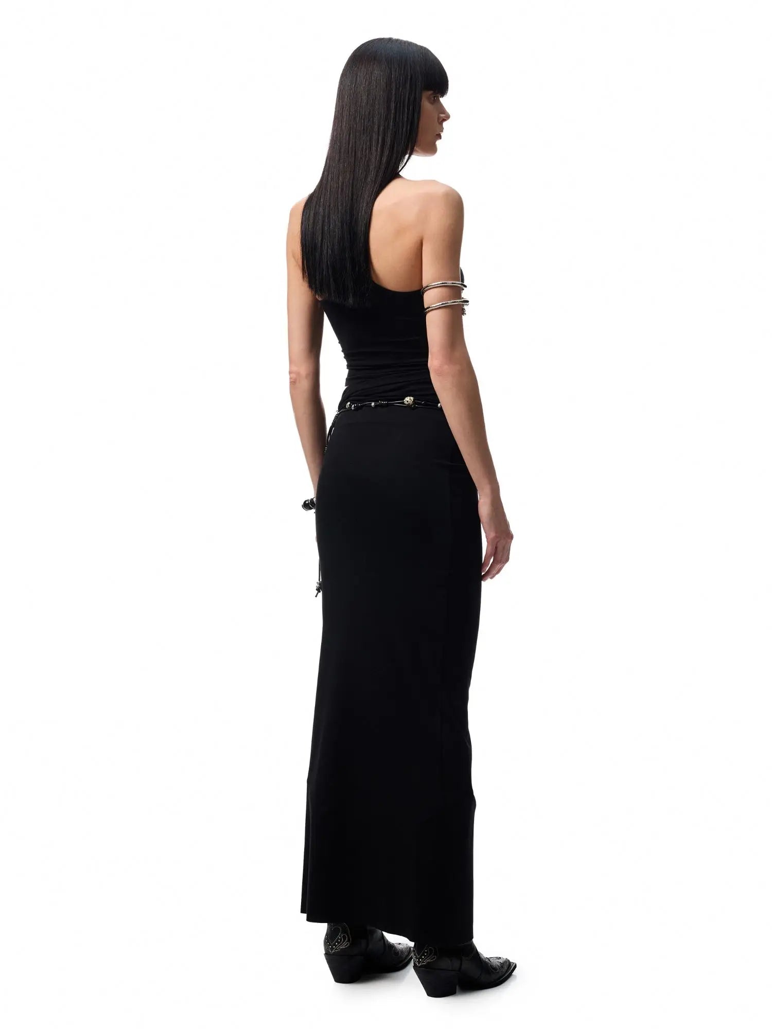 Knot-Back Sculpt Skirt