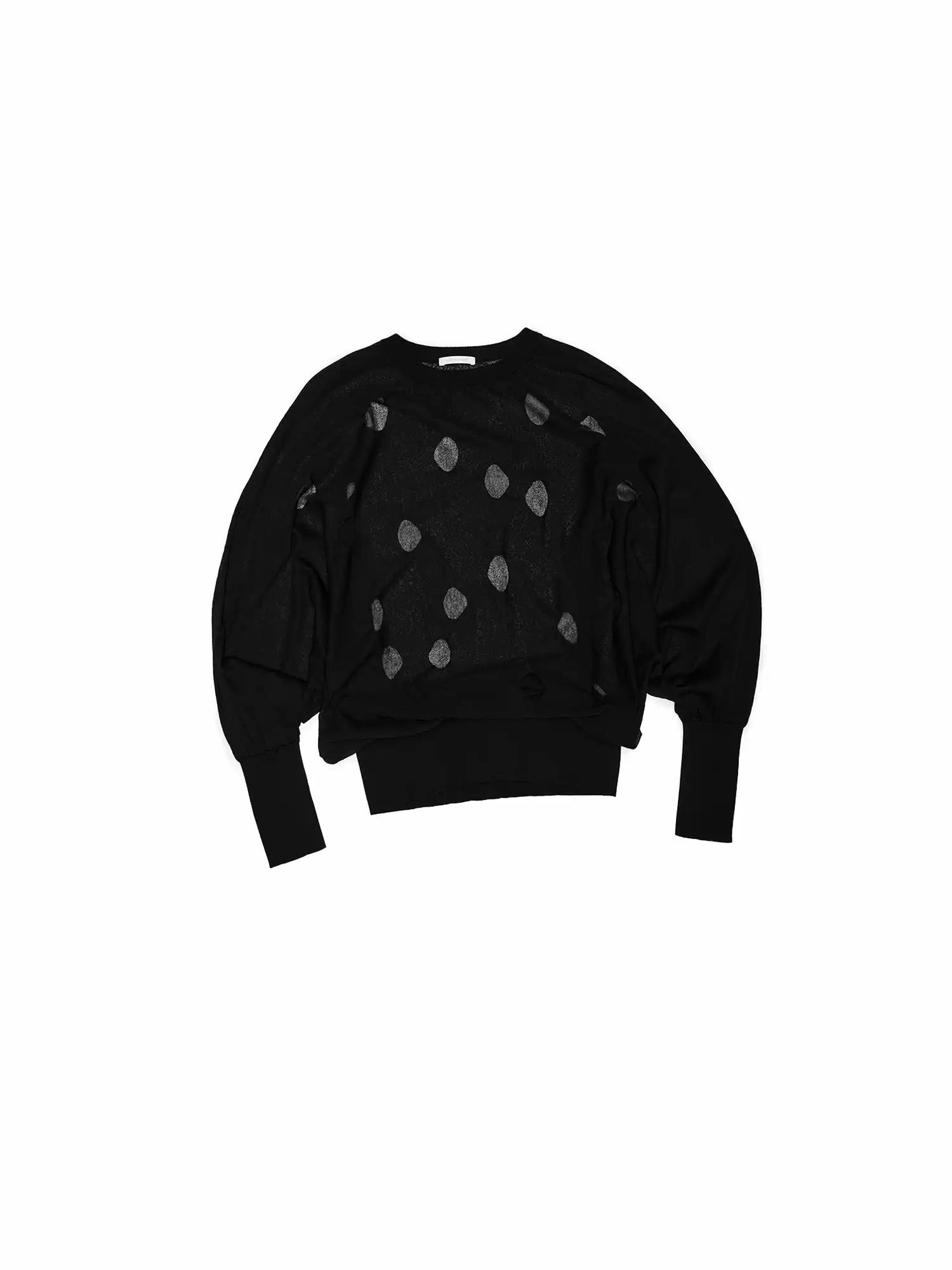 Polka Dot Batwing Top