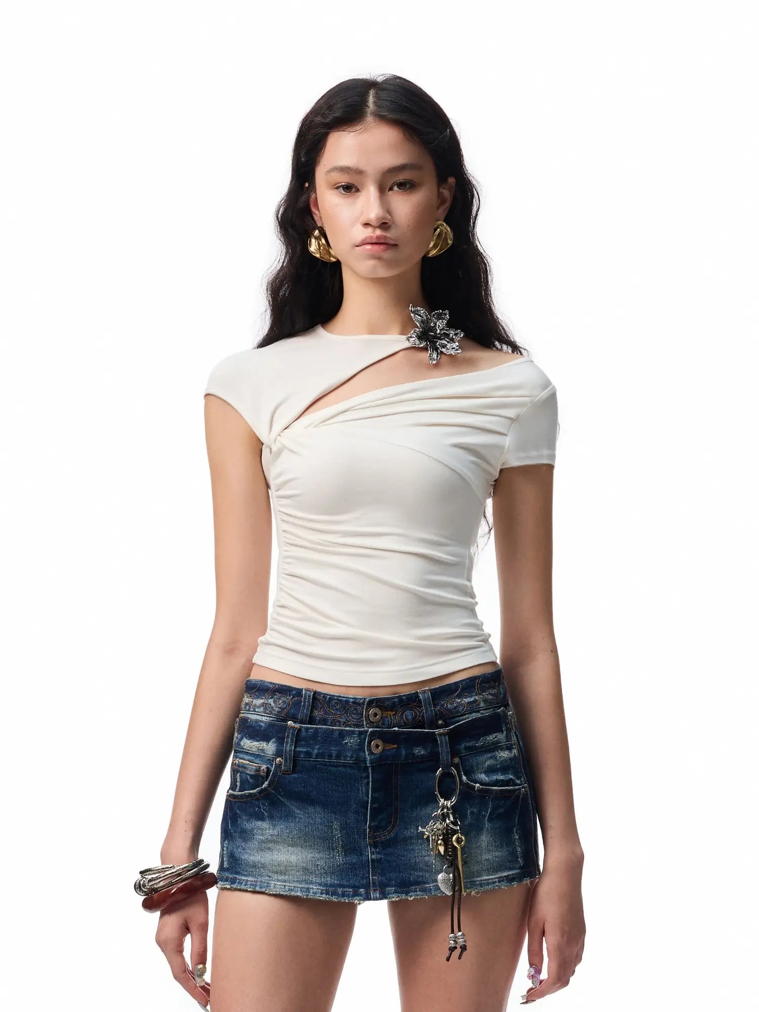 Asymmetric Bloom Tee