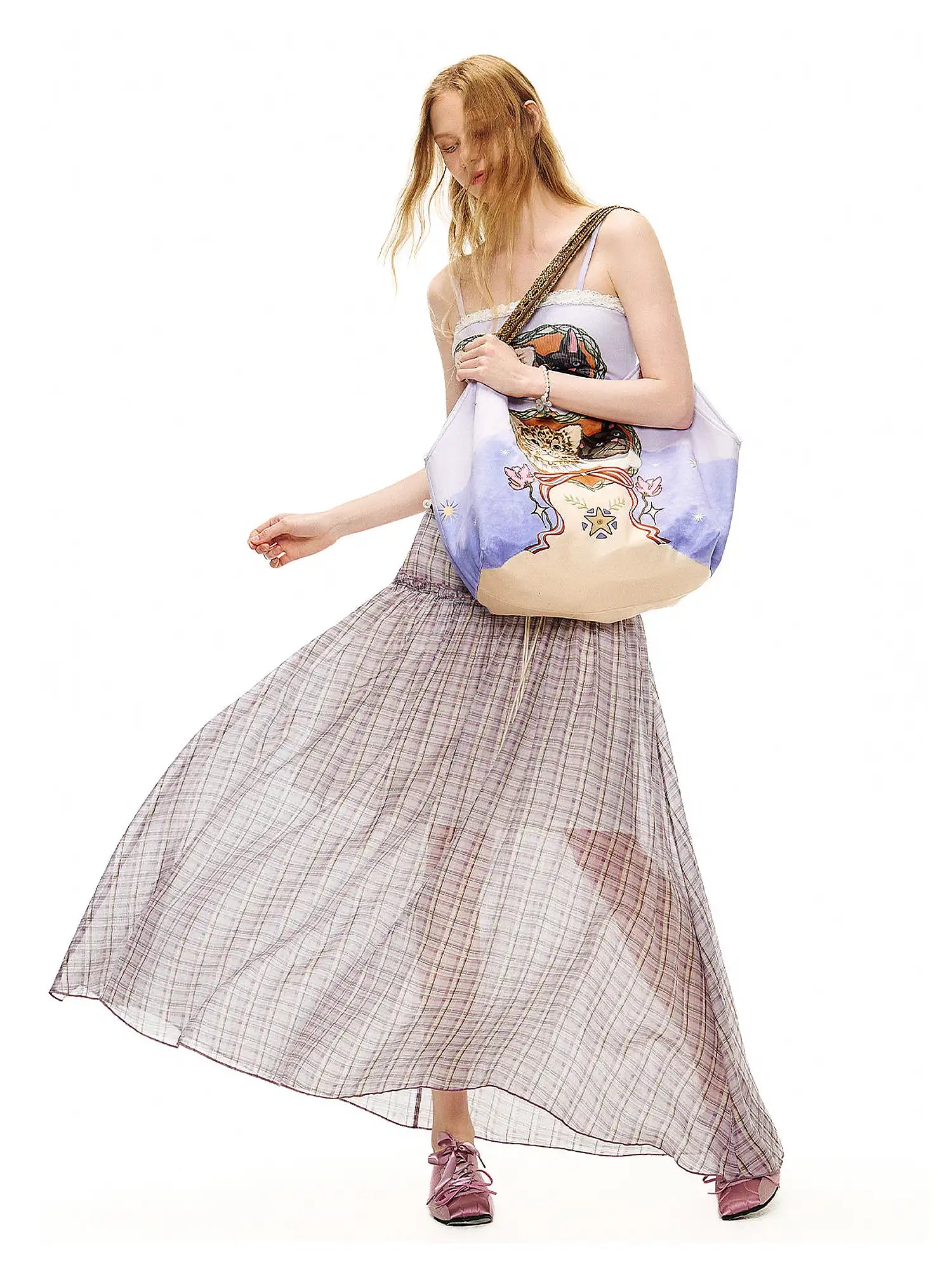 Outtheblue Whimsical Cat Purple Tote Bag | Canton Collective