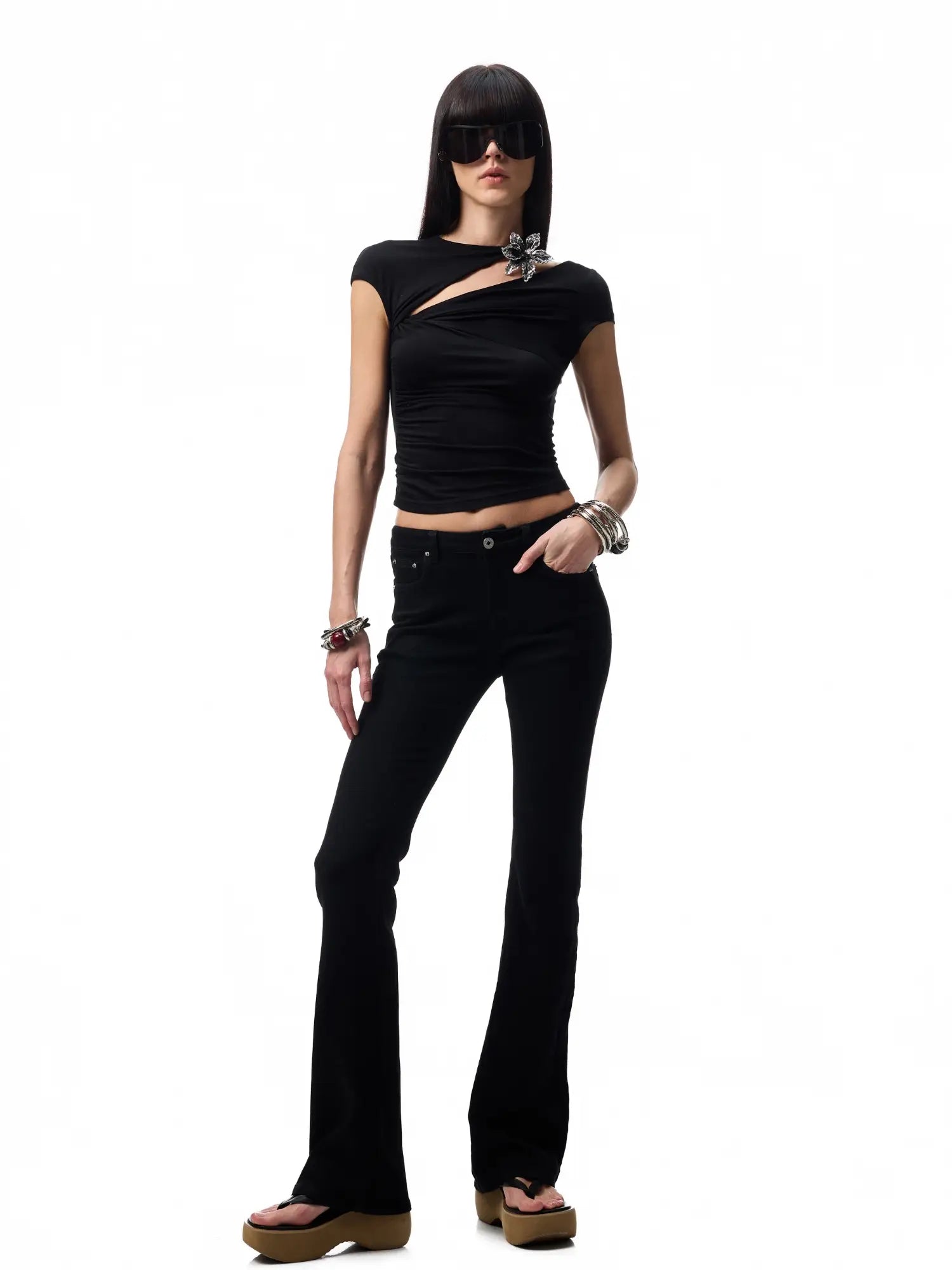 Asymmetric Bloom Tee