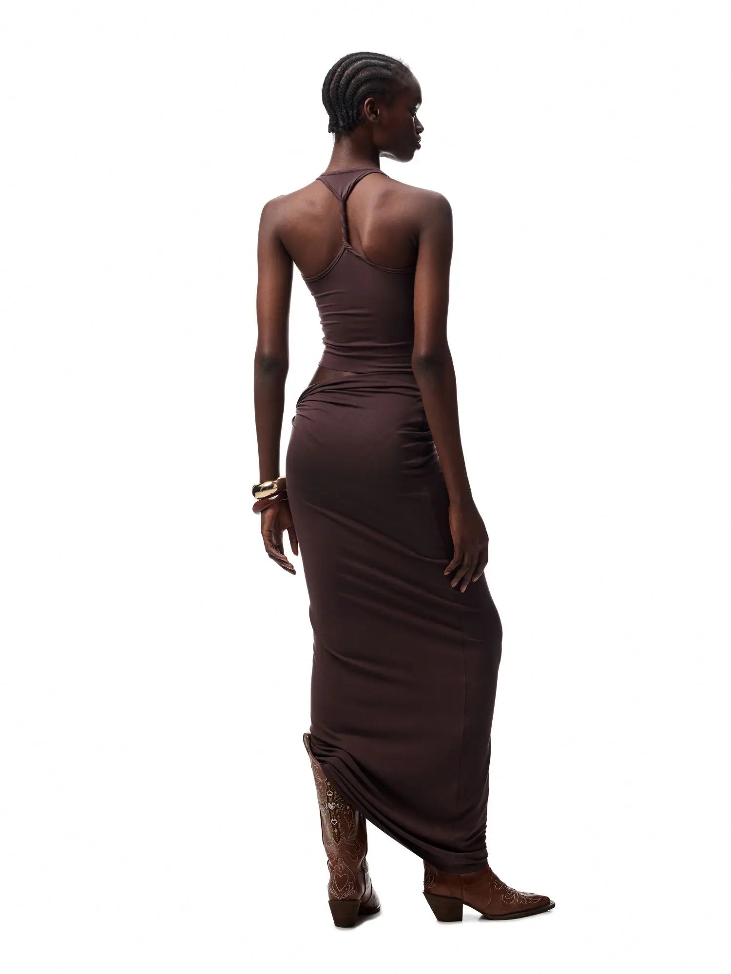 Knot-Back Sculpt Skirt