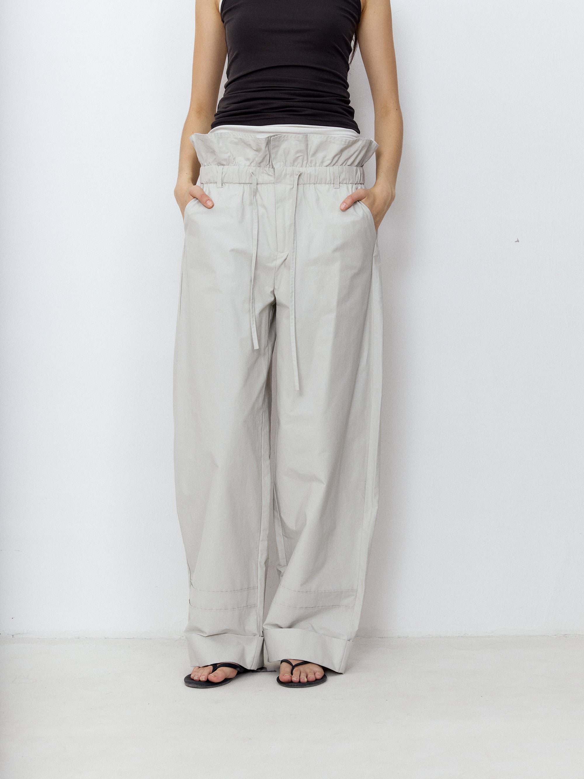 Foldover Waist Pants