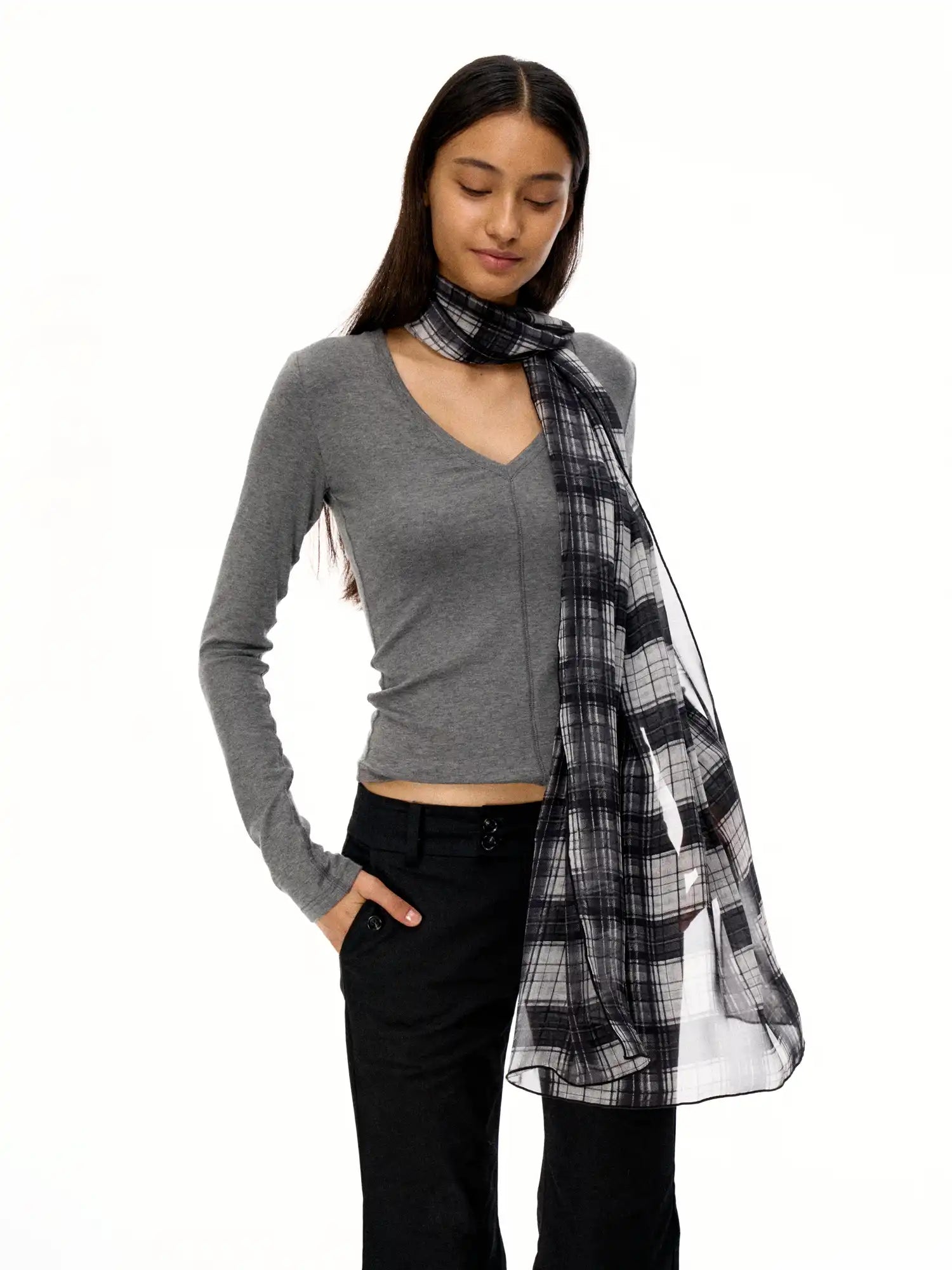 FirstFloor Airy Breathable Summer Silk Thin Sheer Mesh Scarf | Canton Collective