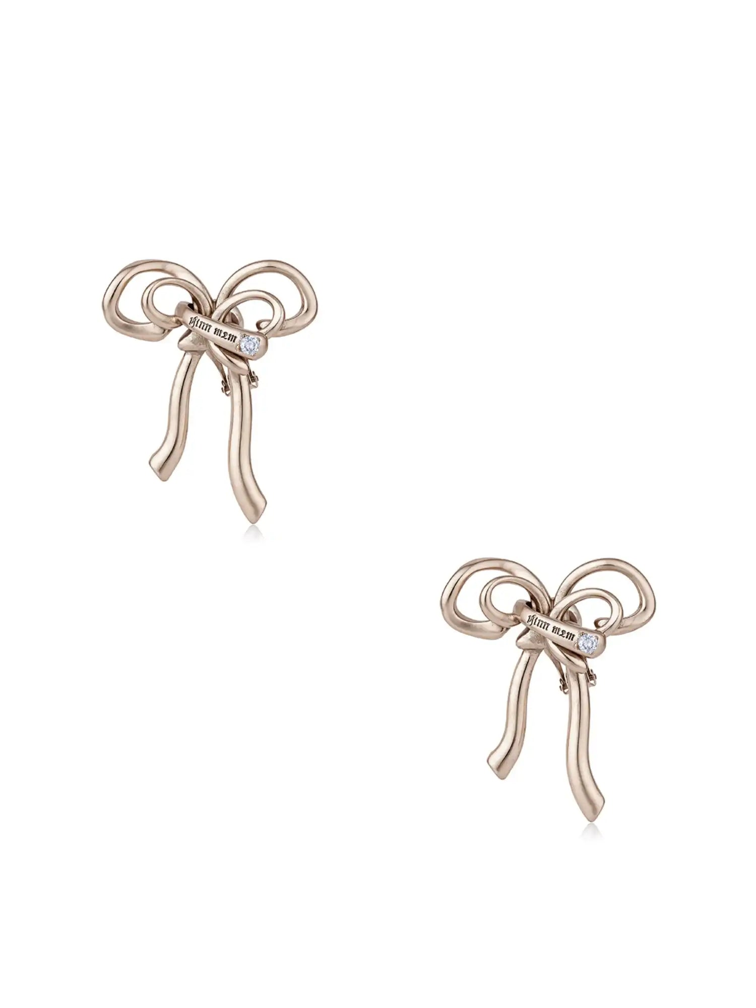 1Jinn M2M Antiqued Sculptural Bow Statement Earrings | Canton Collective