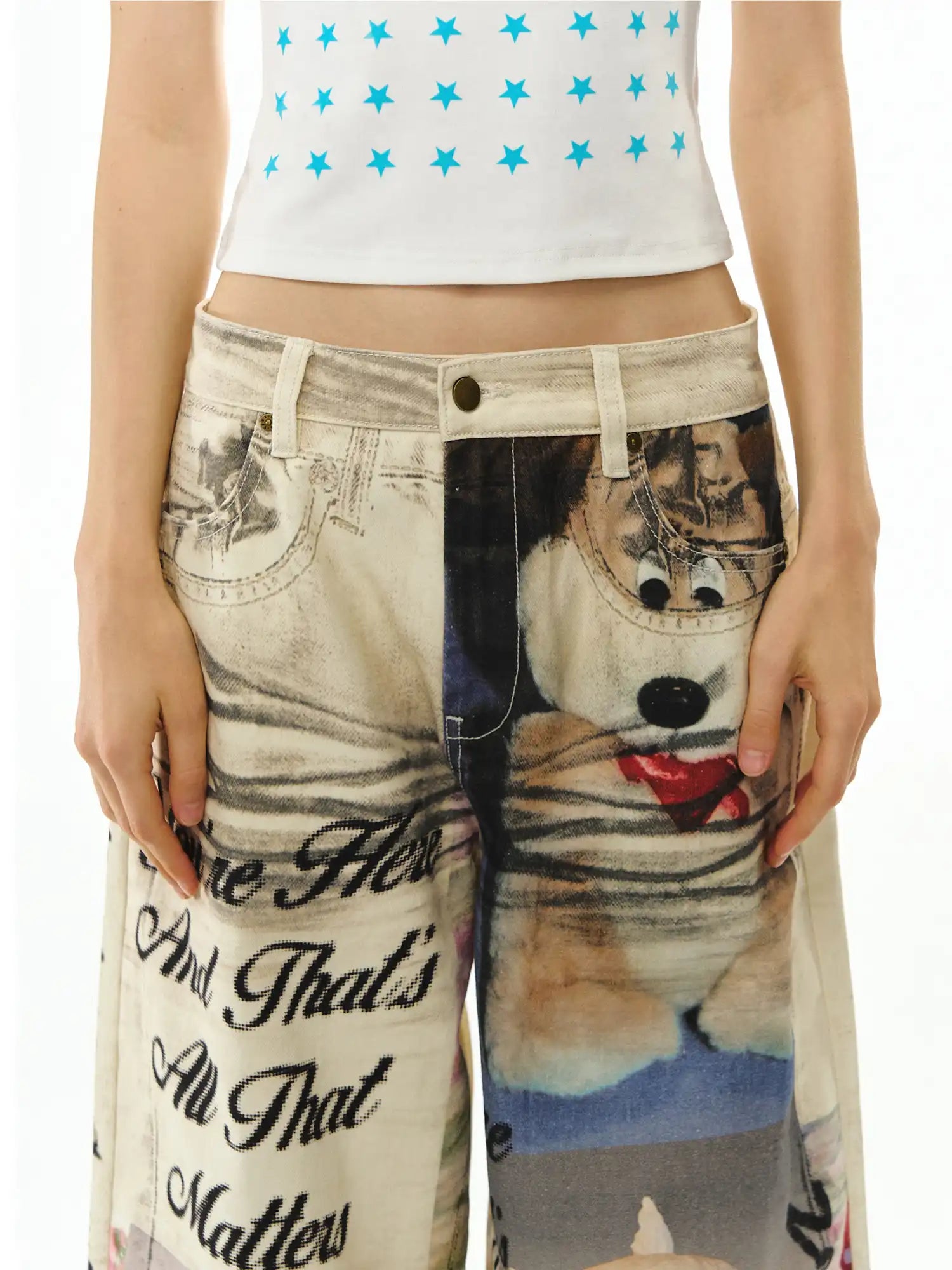 Deleteex Artistic Animal Pattern Jeans | Canton Collective