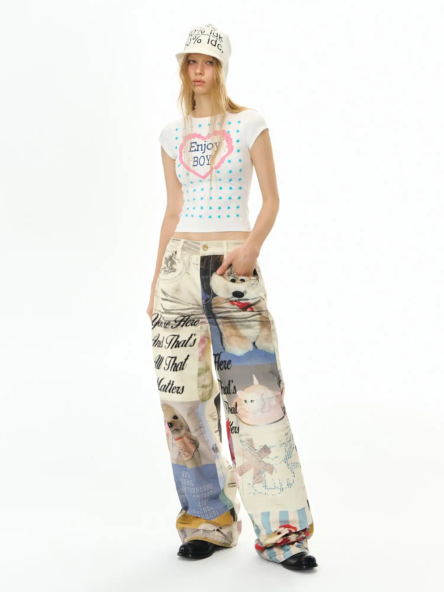 Deleteex Artistic Animal Pattern Jeans | Canton Collective