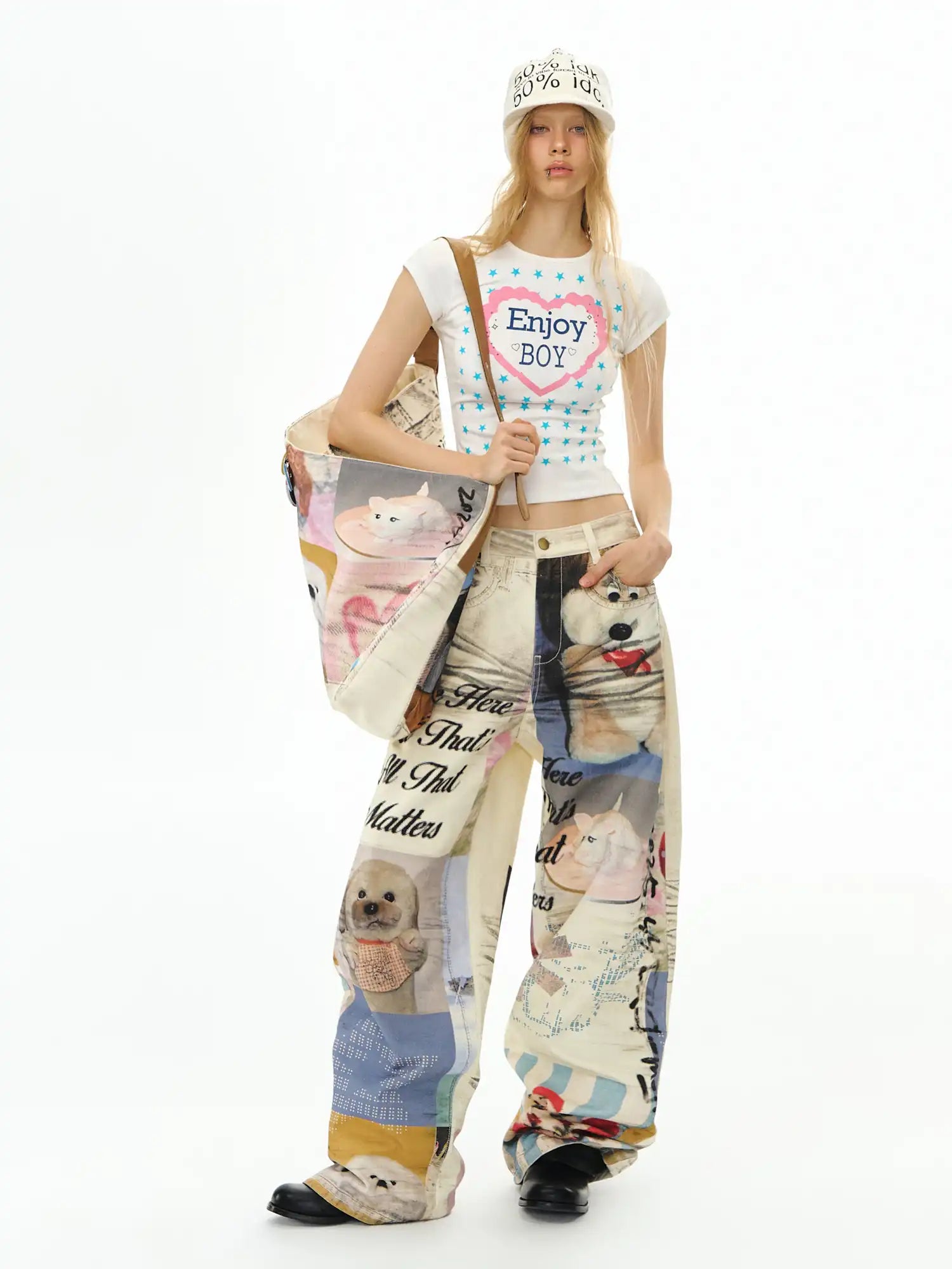 Deleteex Artistic Animal Pattern Jeans | Canton Collective