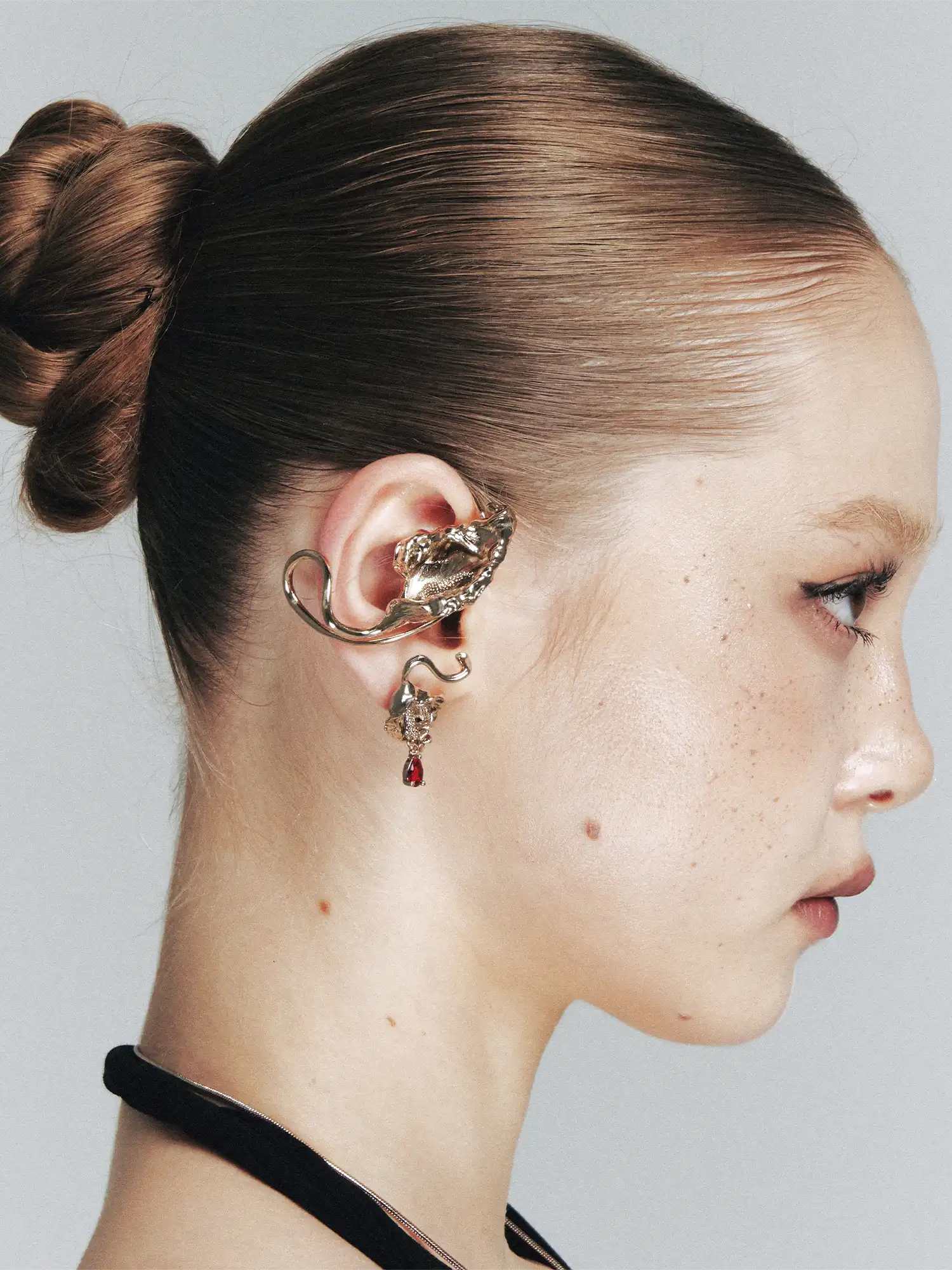 1Jinn M2M Artistic Teardrop Stud Earrings | Canton Collective