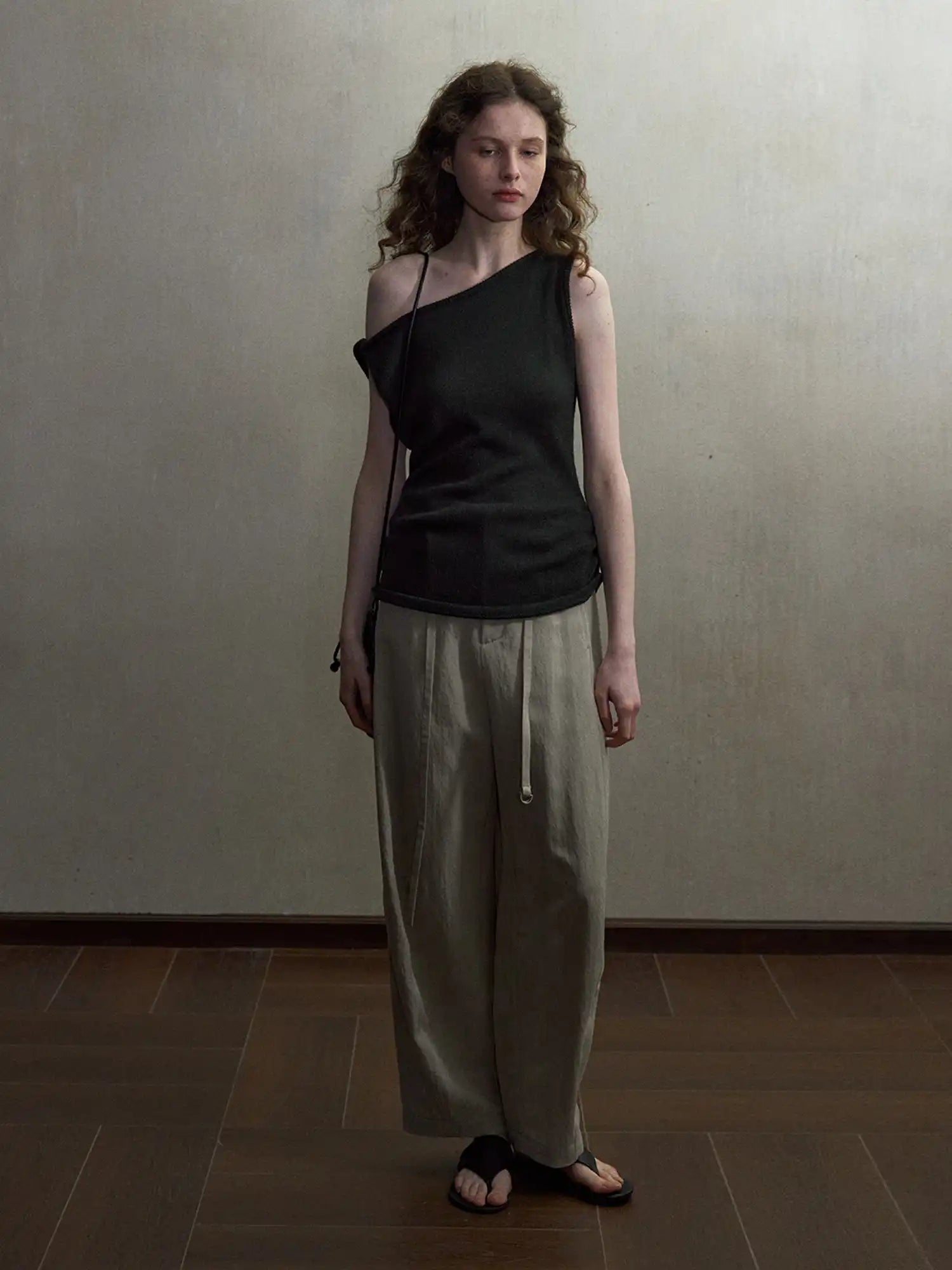 CantonCollective Design Asymmetric One-Shoulder Knit Top | Canton Collective