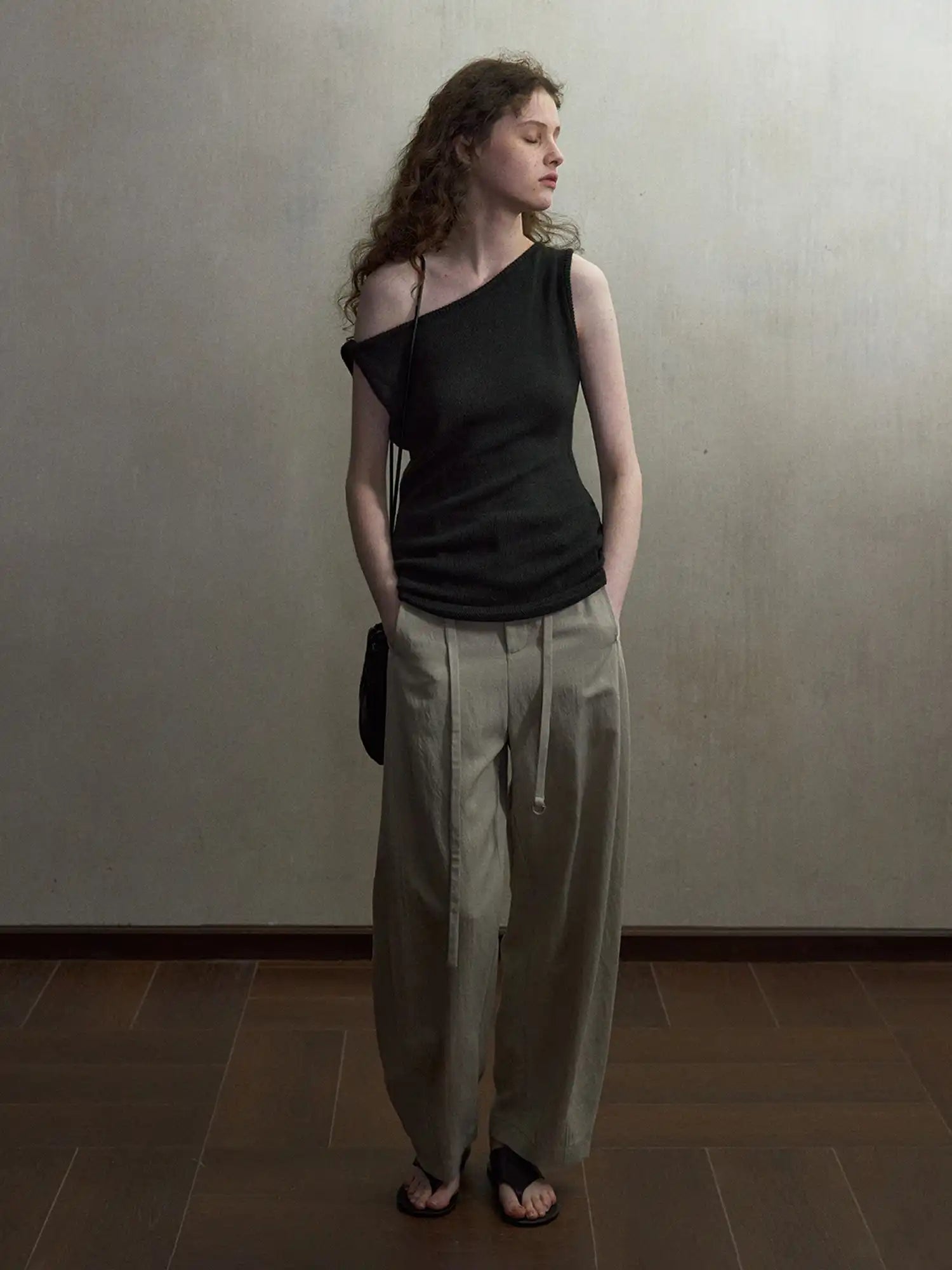 CantonCollective Design Asymmetric One-Shoulder Knit Top | Canton Collective