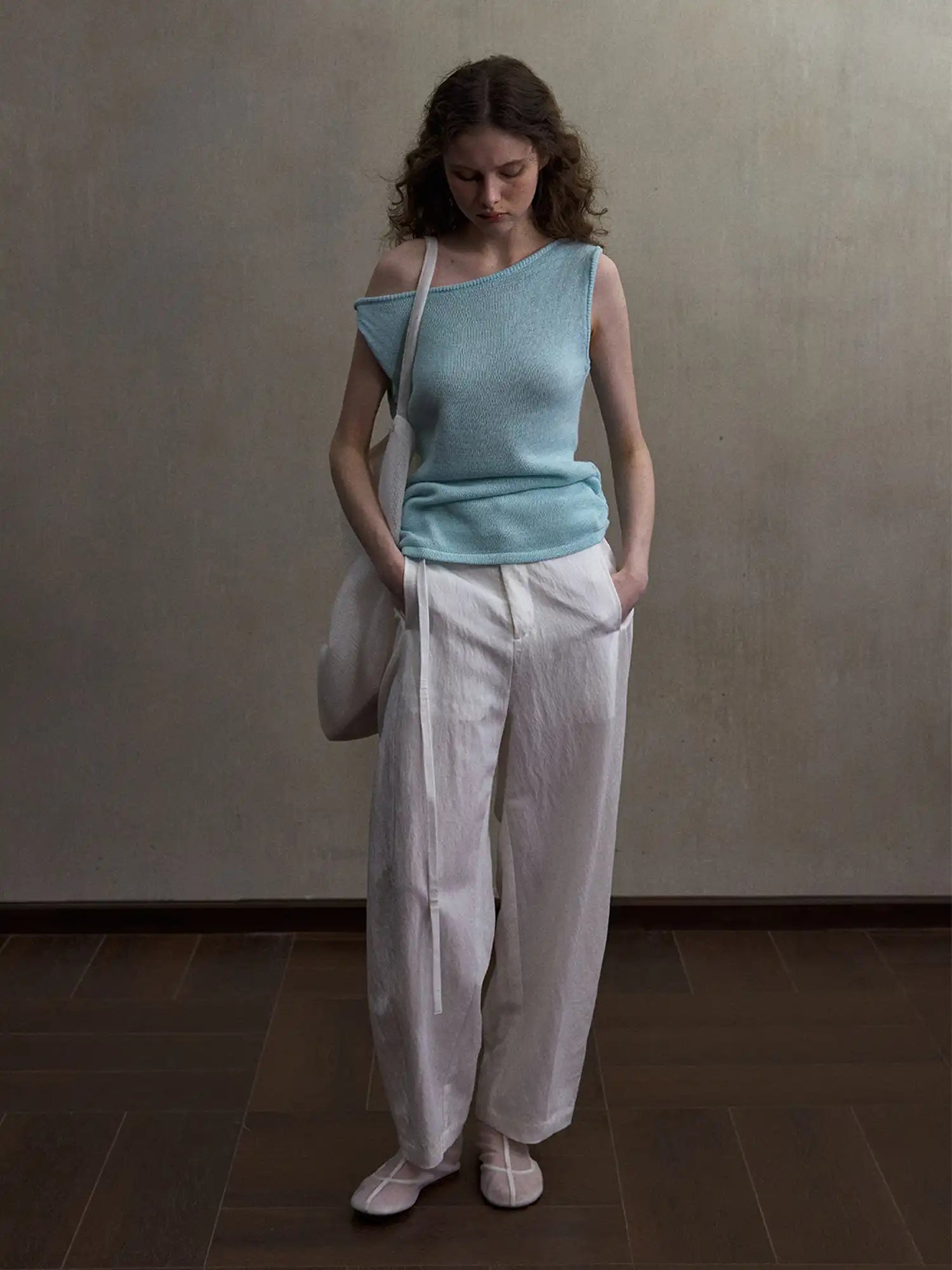 CantonCollective Design Asymmetric One-Shoulder Knit Top | Canton Collective