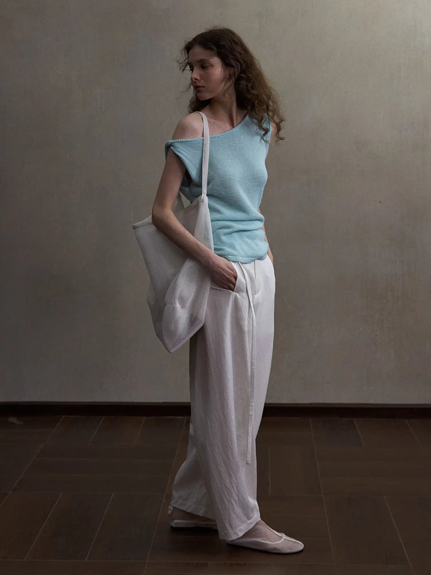 CantonCollective Design Asymmetric One-Shoulder Knit Top | Canton Collective