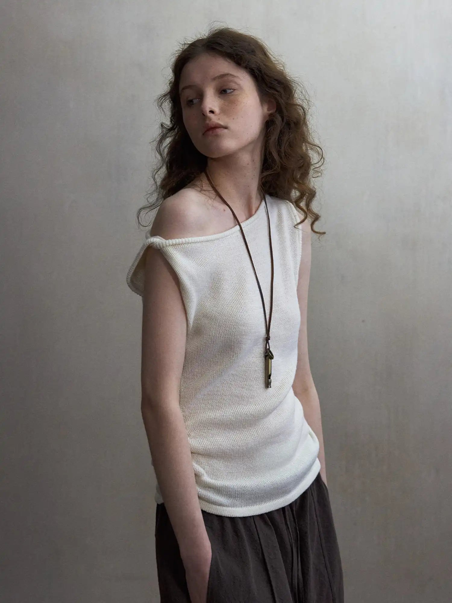 CantonCollective Design Asymmetric One-Shoulder Knit Top | Canton Collective