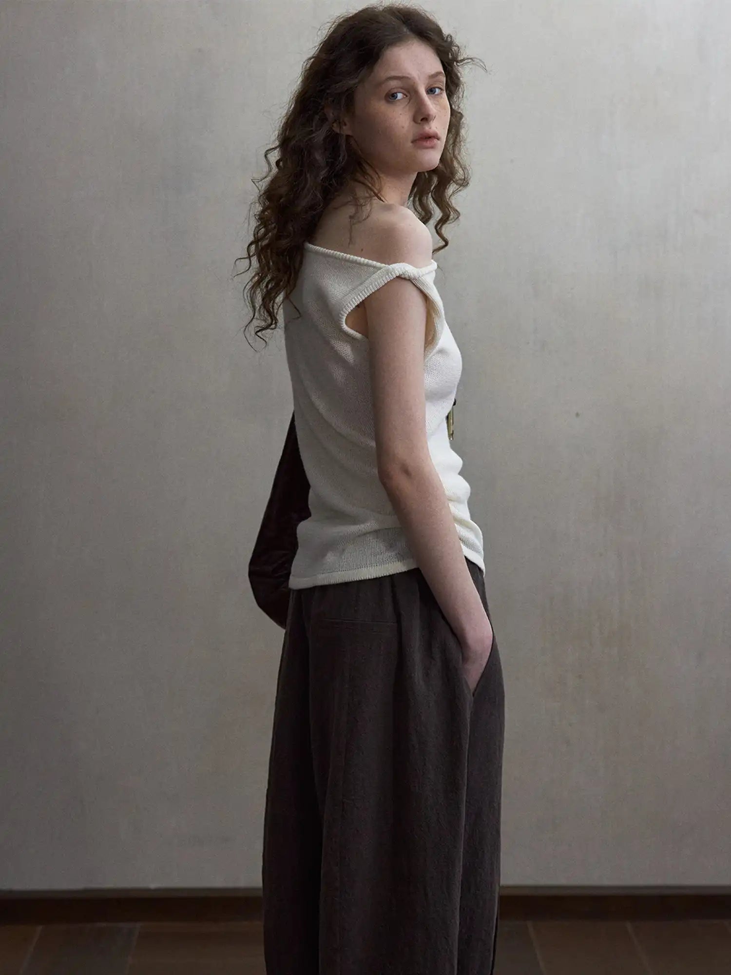 CantonCollective Design Asymmetric One-Shoulder Knit Top | Canton Collective