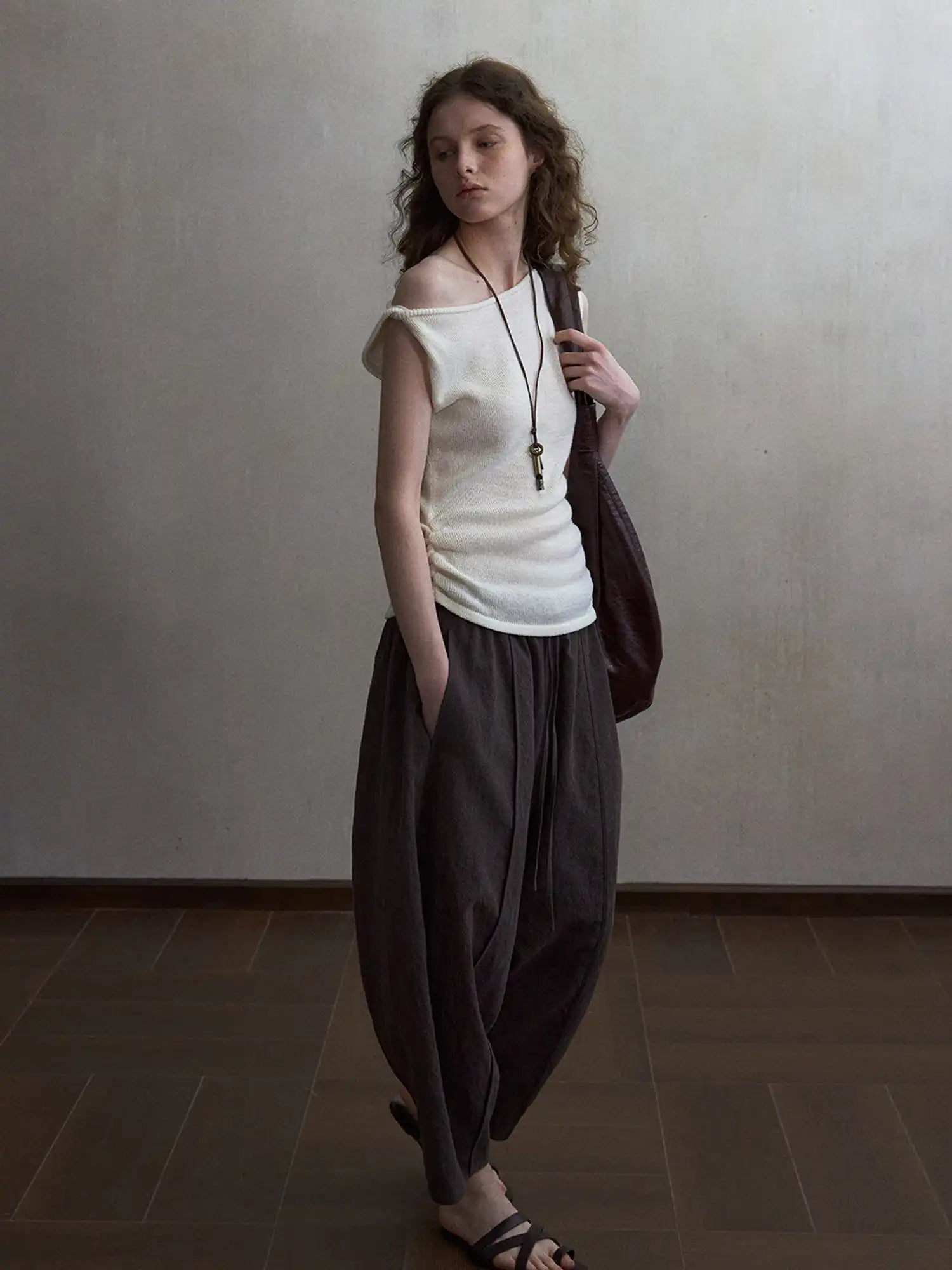 CantonCollective Design Asymmetric One-Shoulder Knit Top | Canton Collective