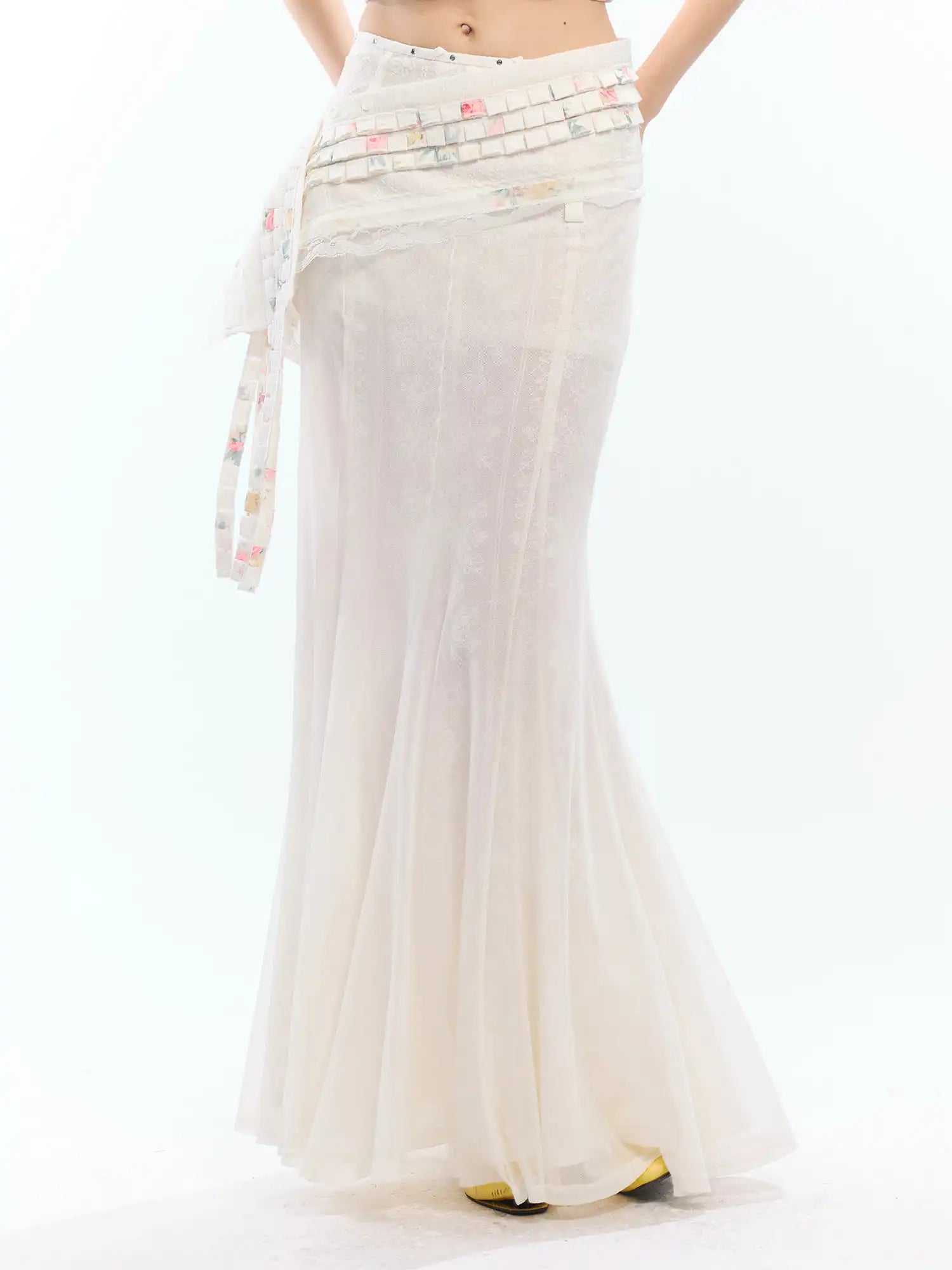 2th Desire Asymmetric Ruffle Hip Waist Sash Accessory | Canton Collective