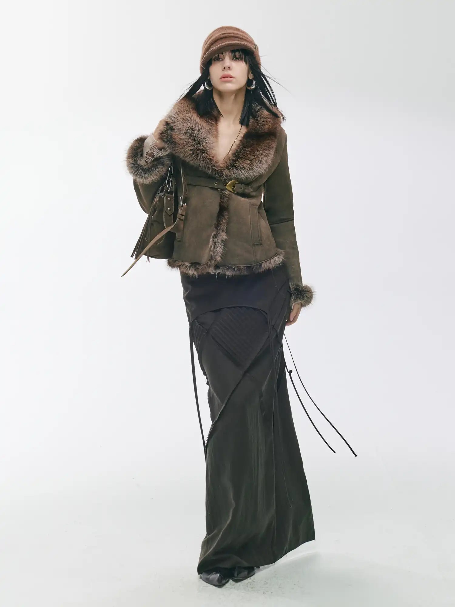 2th Desire Asymmetric Shearling Street Jacket | Canton Collective